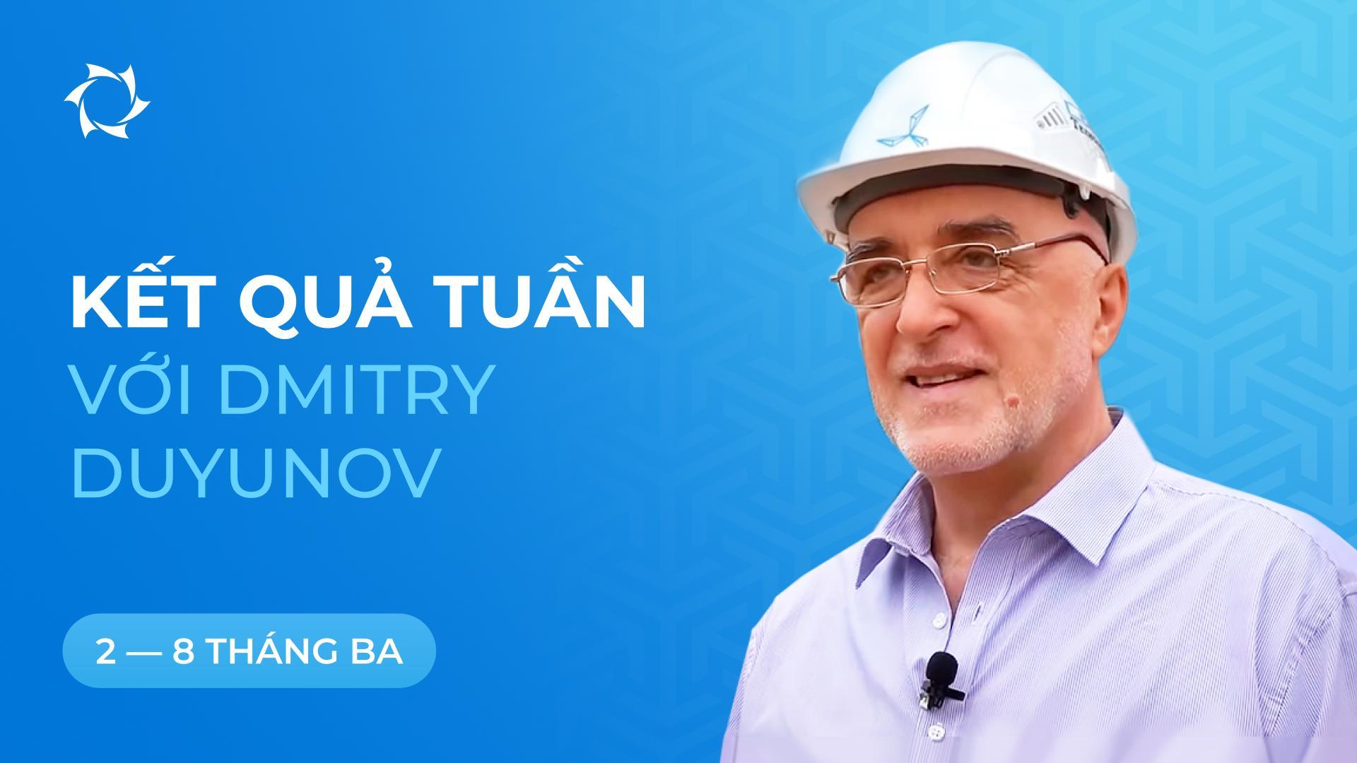 Tổng kết tuần của dự án «Động cơ Duyunov»