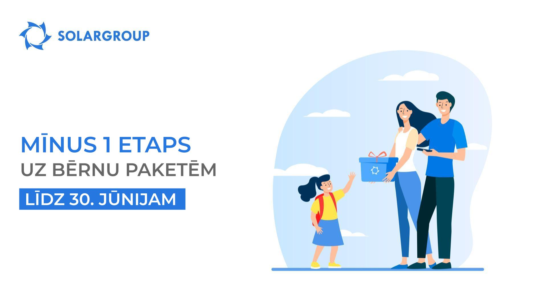 Jauna akcija bērnu paketēm: mīnus 1 etaps