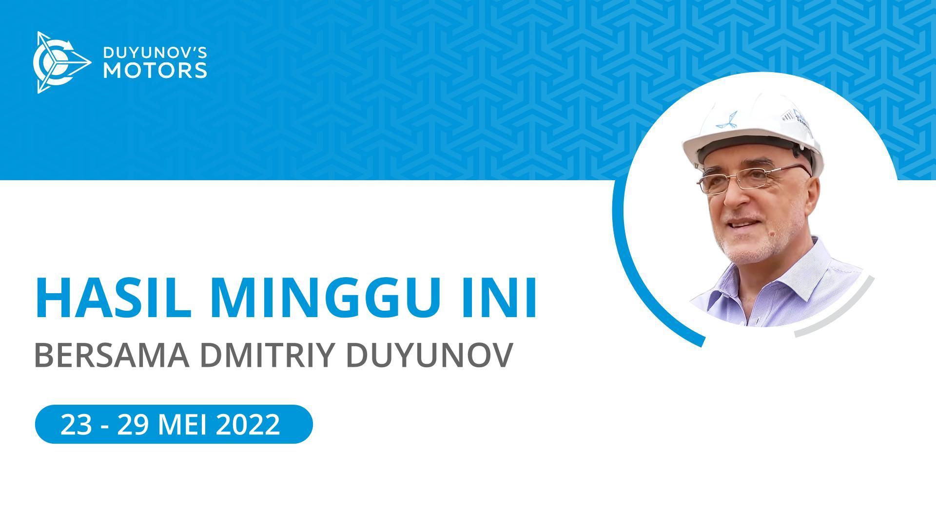 Hasil minggu ini dalam proyek "Motor Duyunov"
