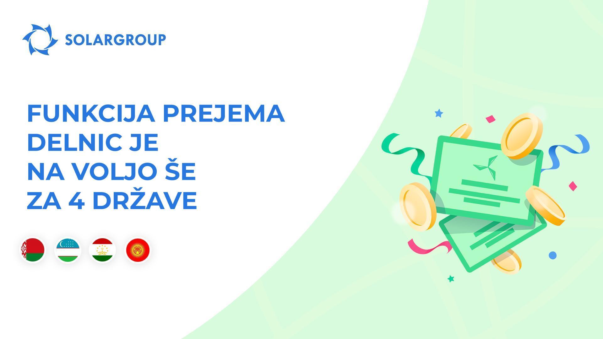 Odpiramo funkcijo za Belorusijo, Uzbekistan, Tadžikistan in Kirgizistan