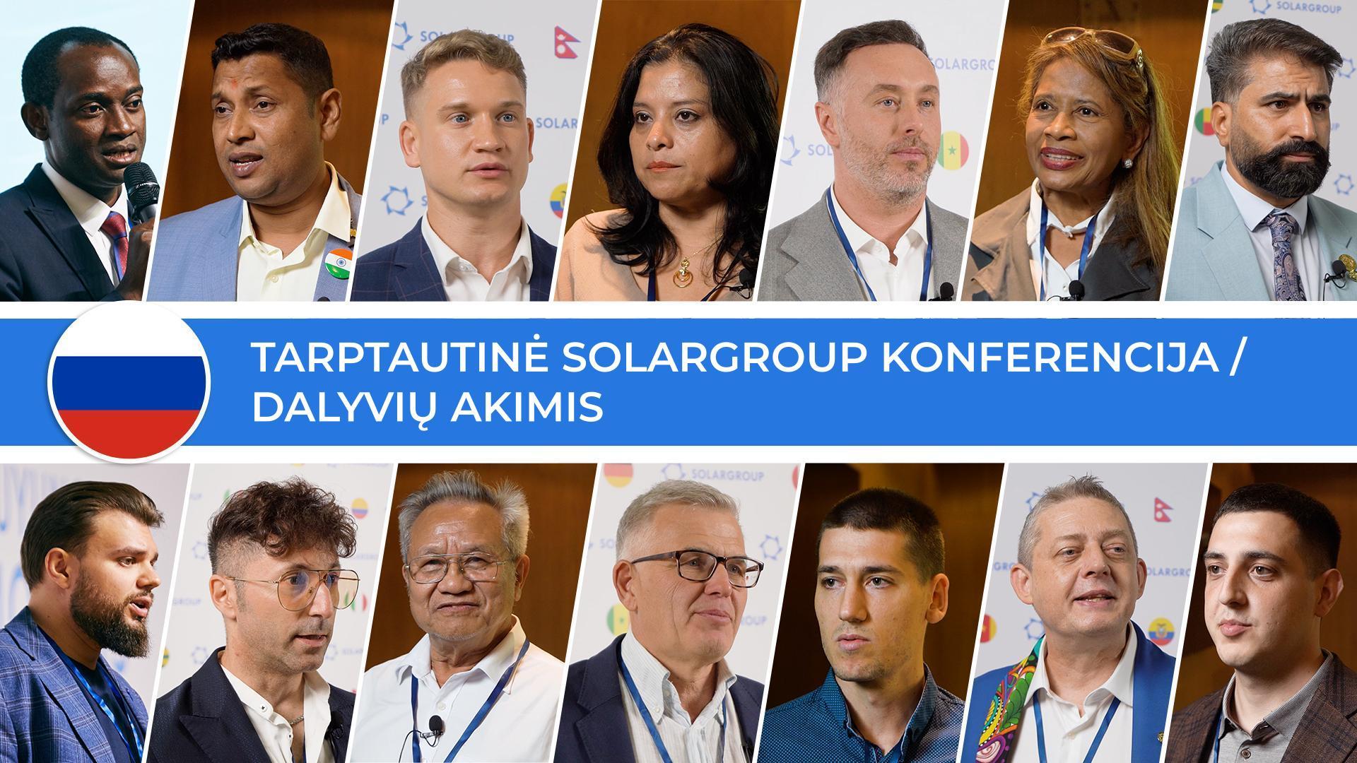 Reportažas apie Tarptautinę SOLARGROUP konferenciją