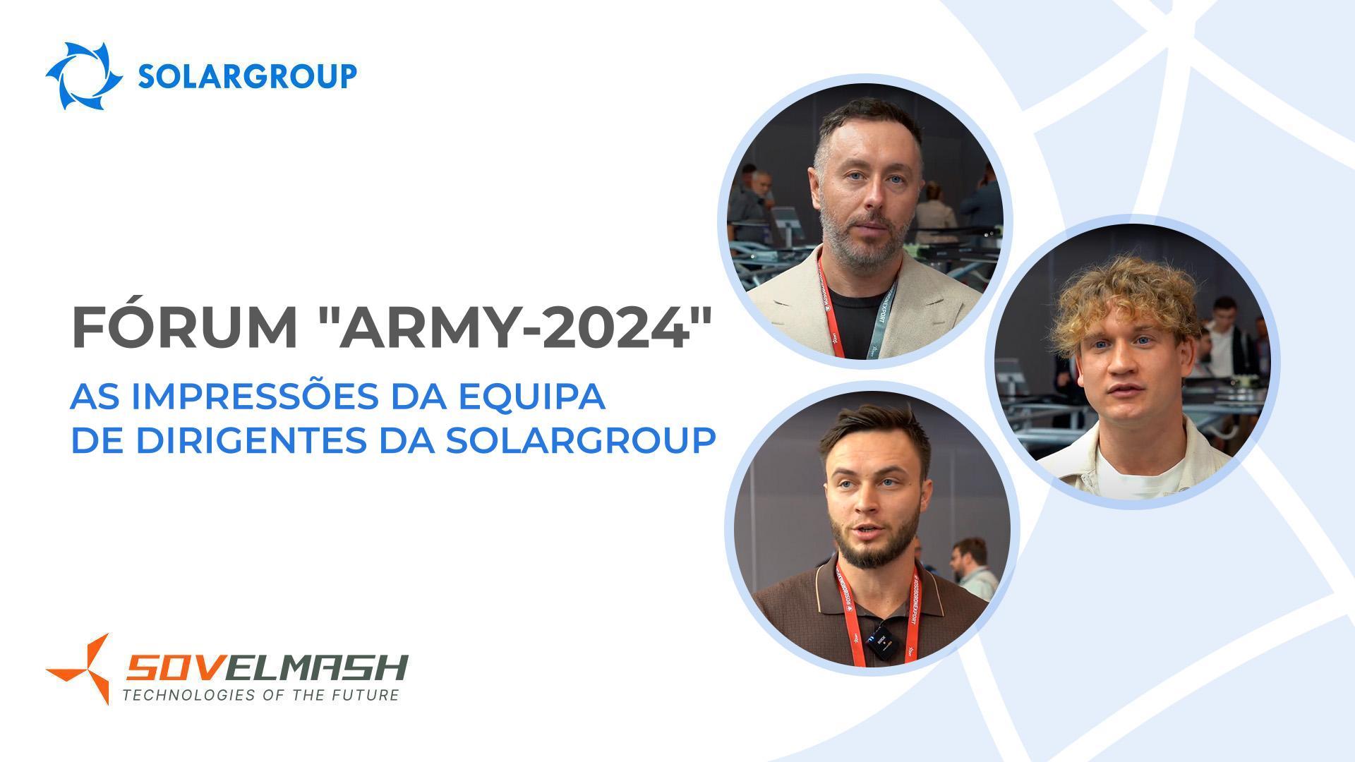 "Queremos revelar o nosso potencial," — Sergey Semyonov sobre a presença da "Sovelmash" no fórum