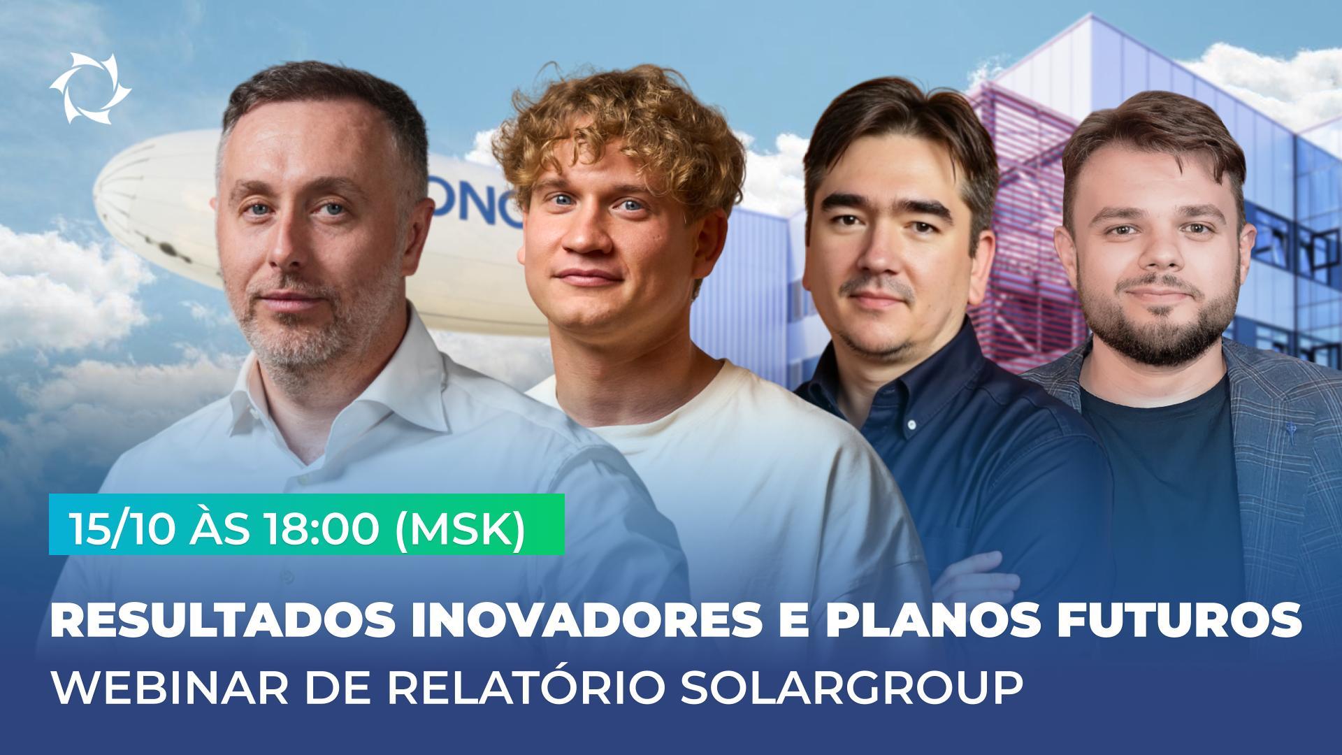Faça sua pergunta à liderança da SOLARGROUP ao vivo em 15 de outubro!