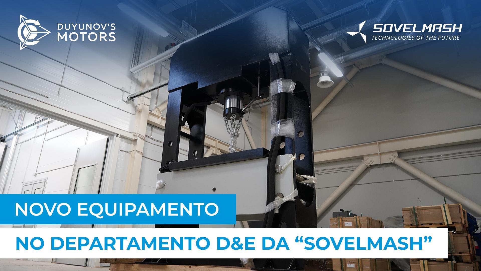 Foram entregues à “Sovelmash” uma prensa hidráulica e uma unidade de torneamento