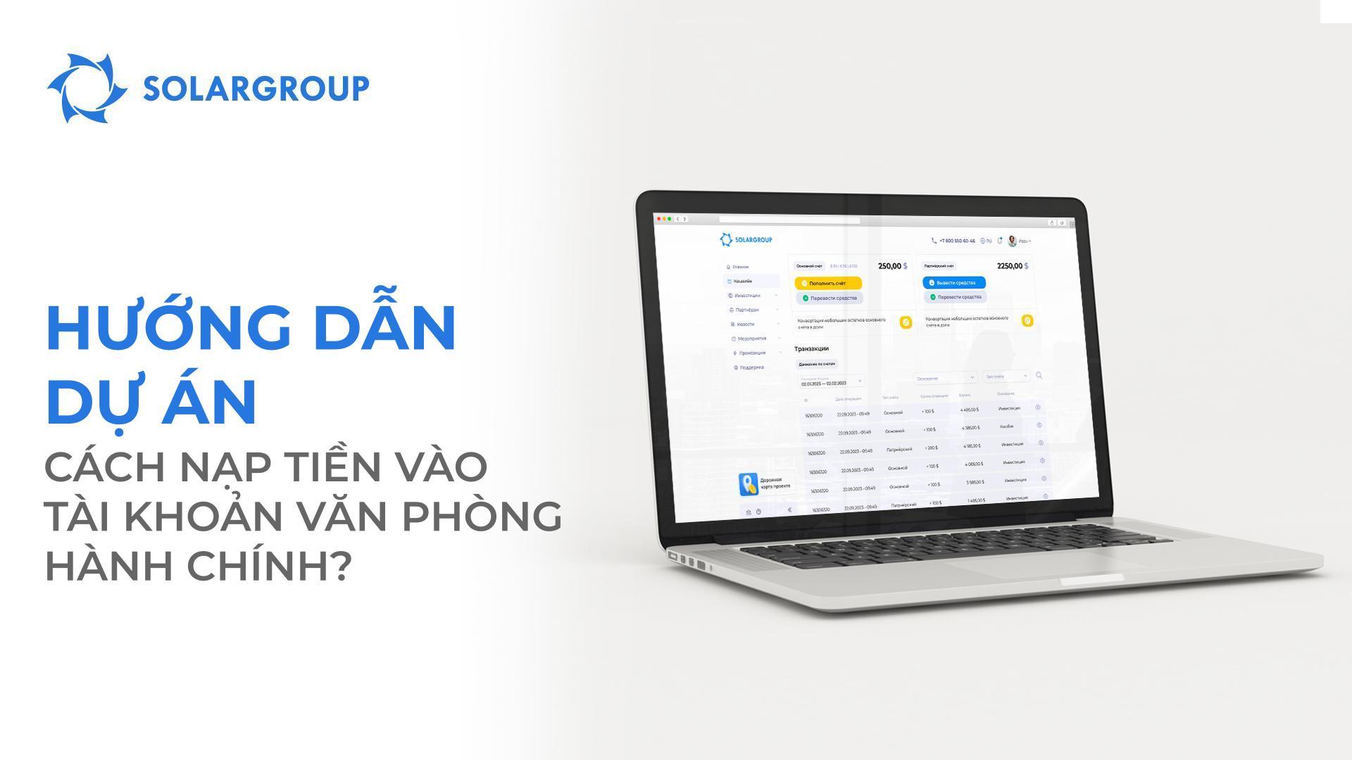 Hướng dẫn dự án: cách nạp tiền vào tài khoản của tôi ở văn phòng hành chính?