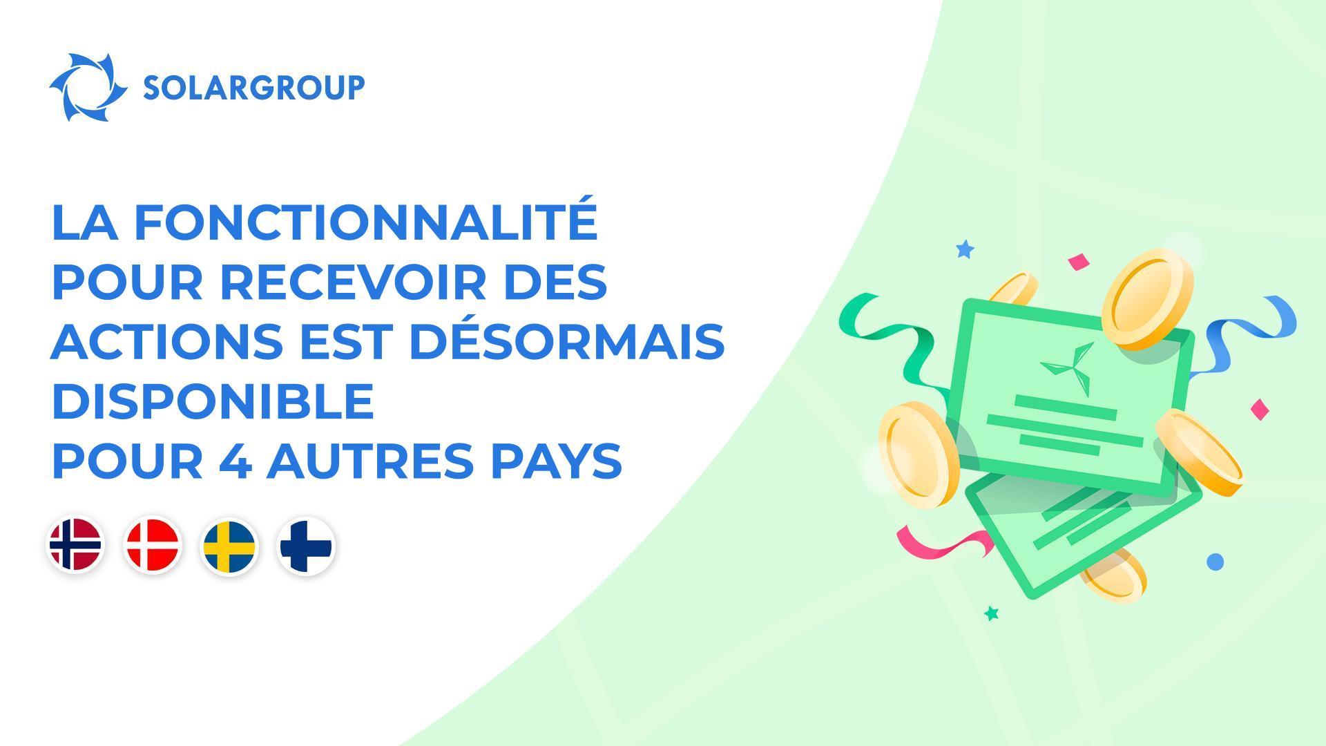Nous mettons en service la fonctionnalité dans les pays suivants : Norvège, Danemark, Suède, Finlande