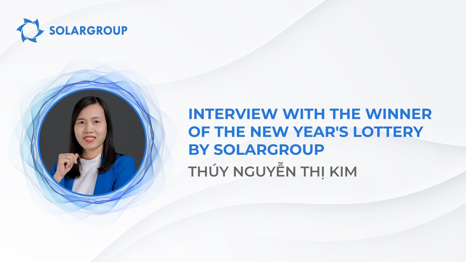 "I am overwhelmed with happiness!" - SOLARGROUP New Year's lottery winner shares her emotions