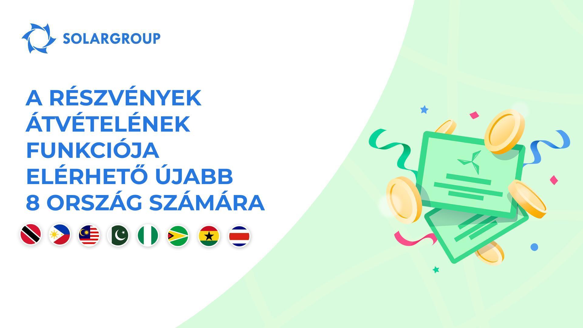 Megnyitjuk a funkciót a következő országokban: Trinidad és Tobago, Fülöp-szigetek, Malajzia, Pakisztán, Nigéria, Guyana, Ghána, Costa Rica