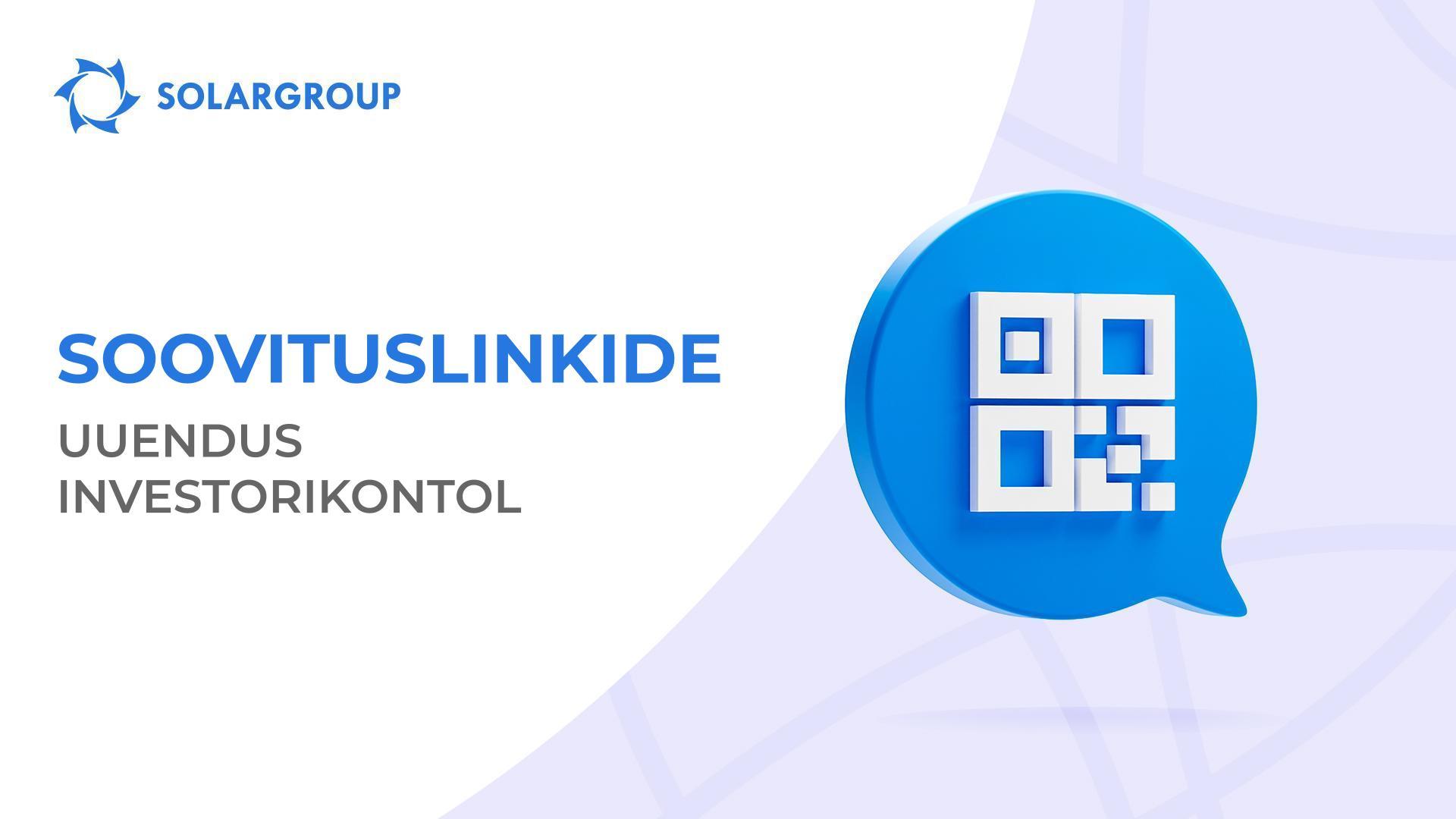 Investorikonto jaotise "Soovituslingid" uuendamine