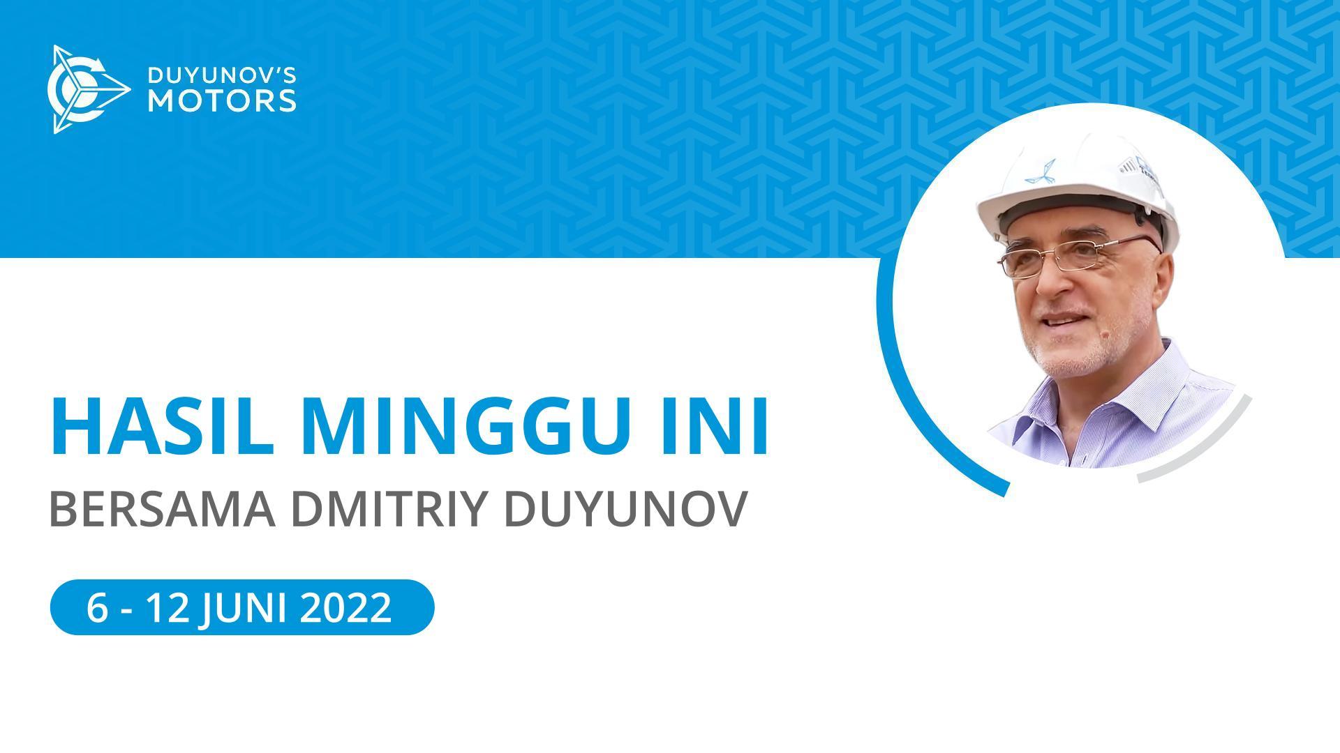 Hasil minggu ini dalam proyek "Motor Duyunov"