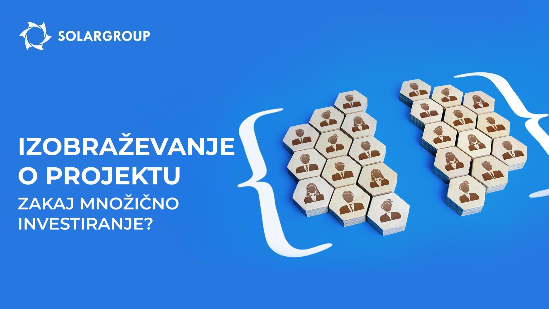 Izobraževanje o projektu: zakaj je bilo za financiranje izbrano množično investiranje?