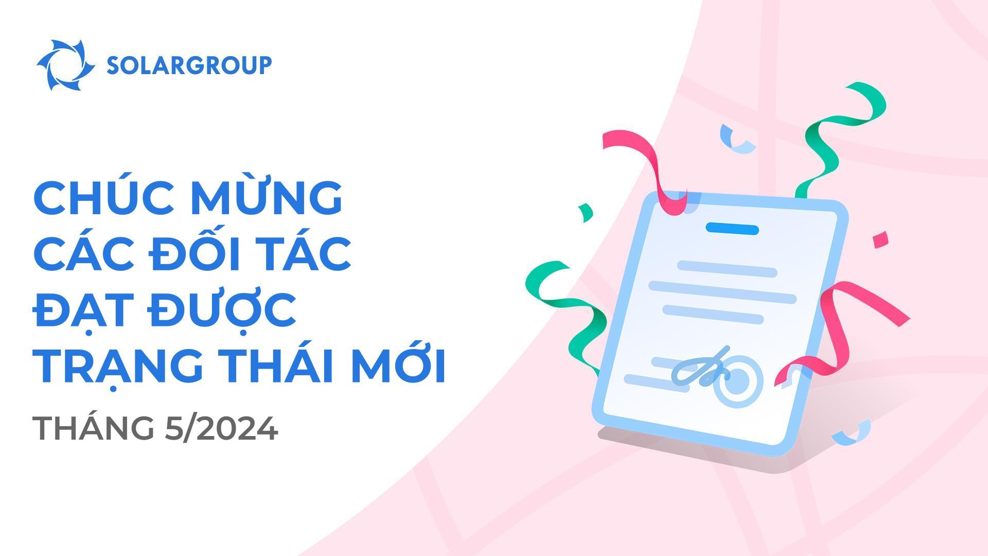 Chúng tôi xin hoan nghênh các đối tác đạt được trạng thái mới!👏
