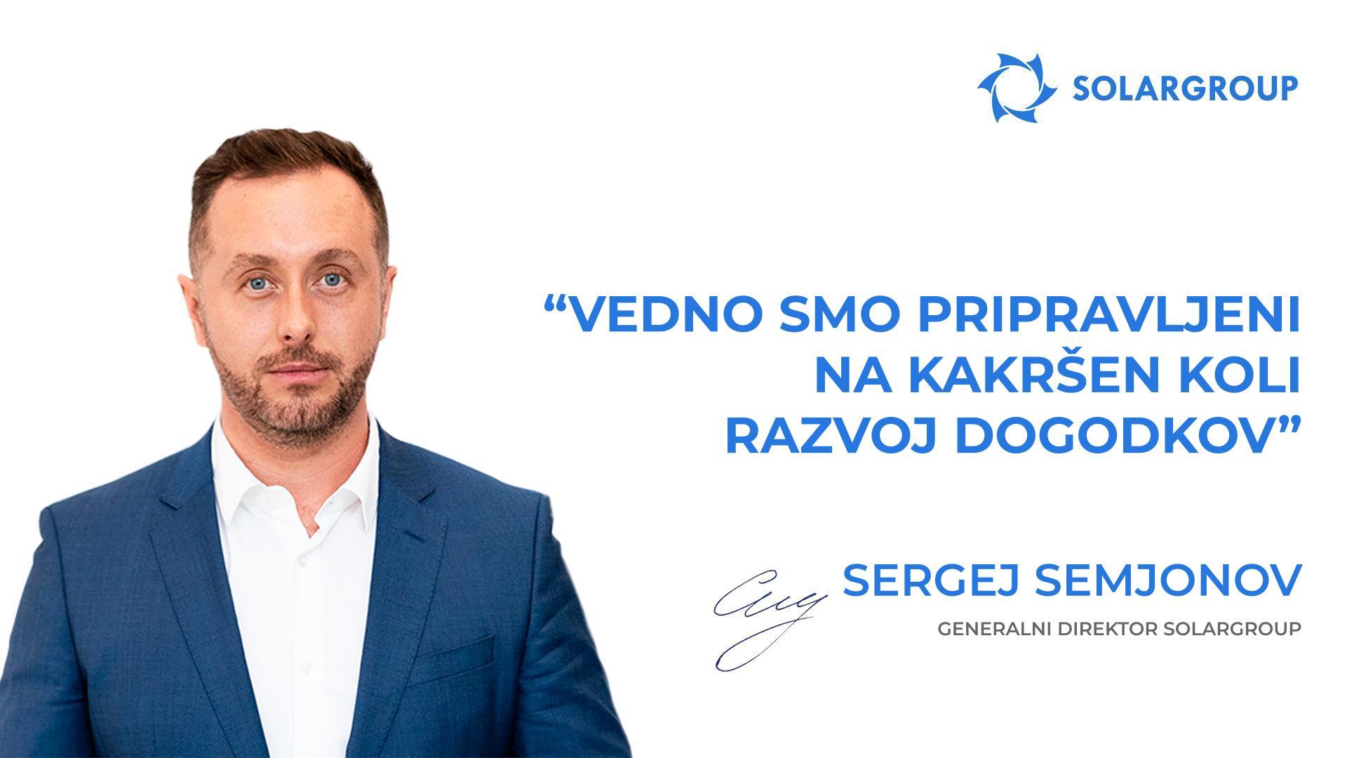 Vedno smo pripravljeni na kakršen koli razvoj dogodkov