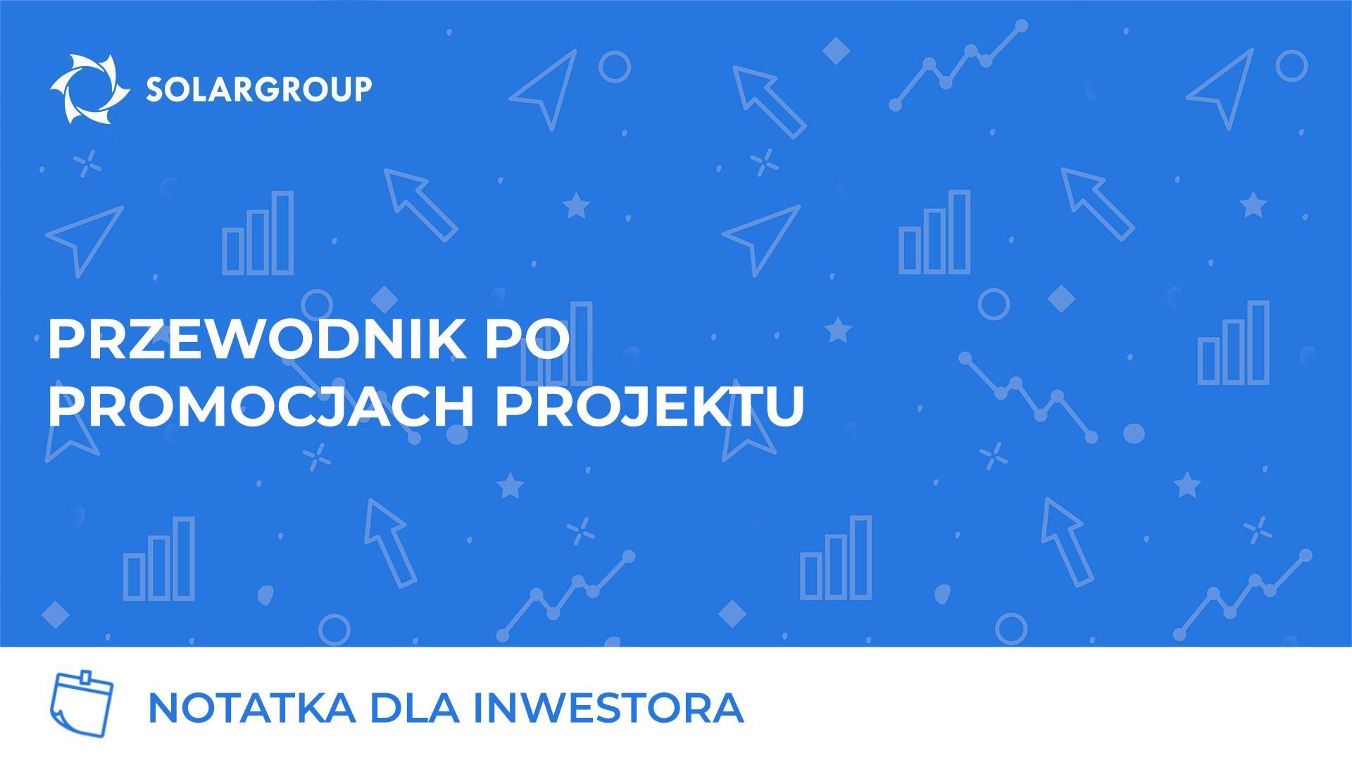Notatka dla inwestora: przewodnik po promocjach w projekcie