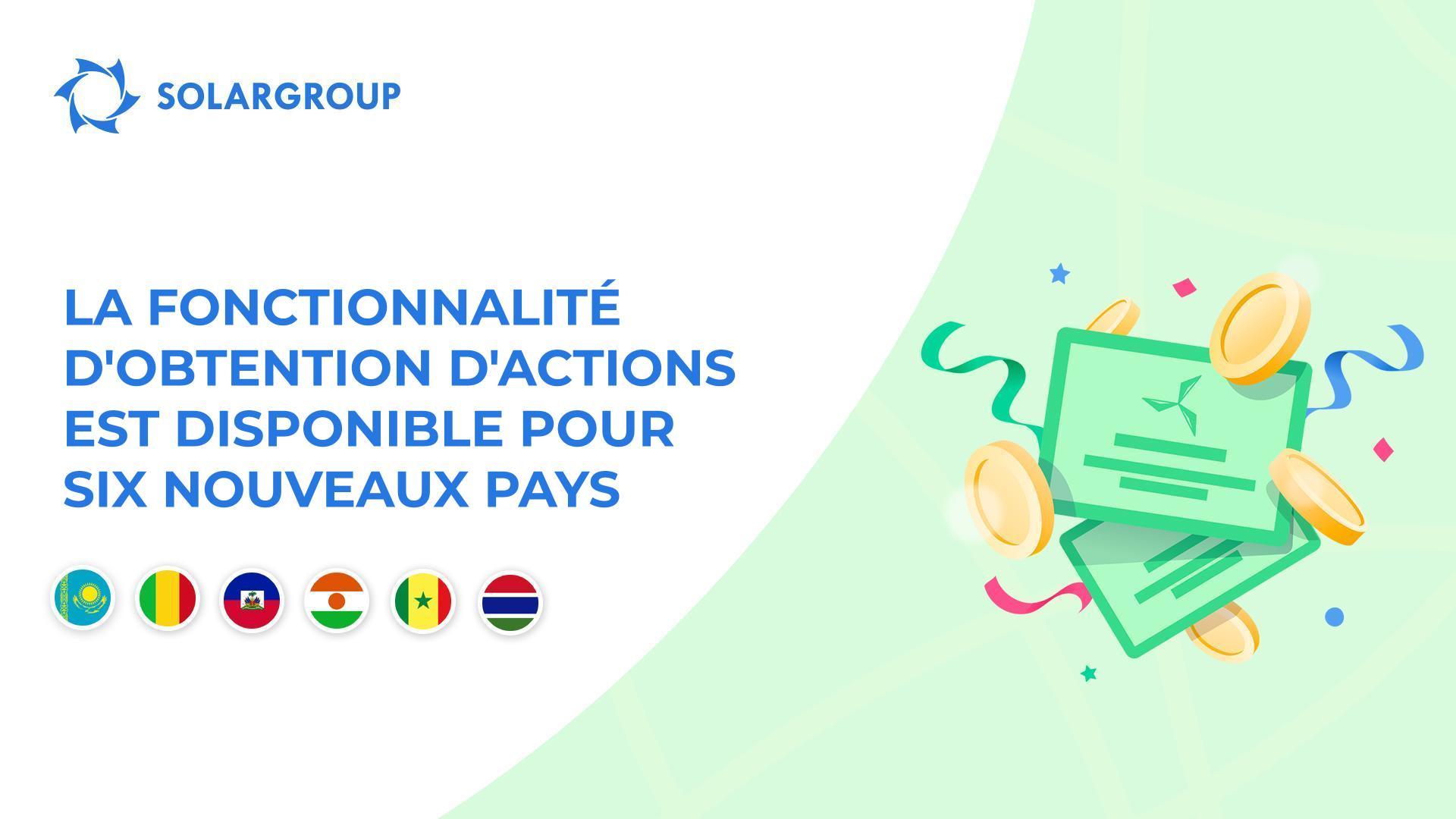 Nous lançons des fonctionnalités au Kazakhstan, au Mali, en Haïti, au Niger, au Sénégal et en Gambie.