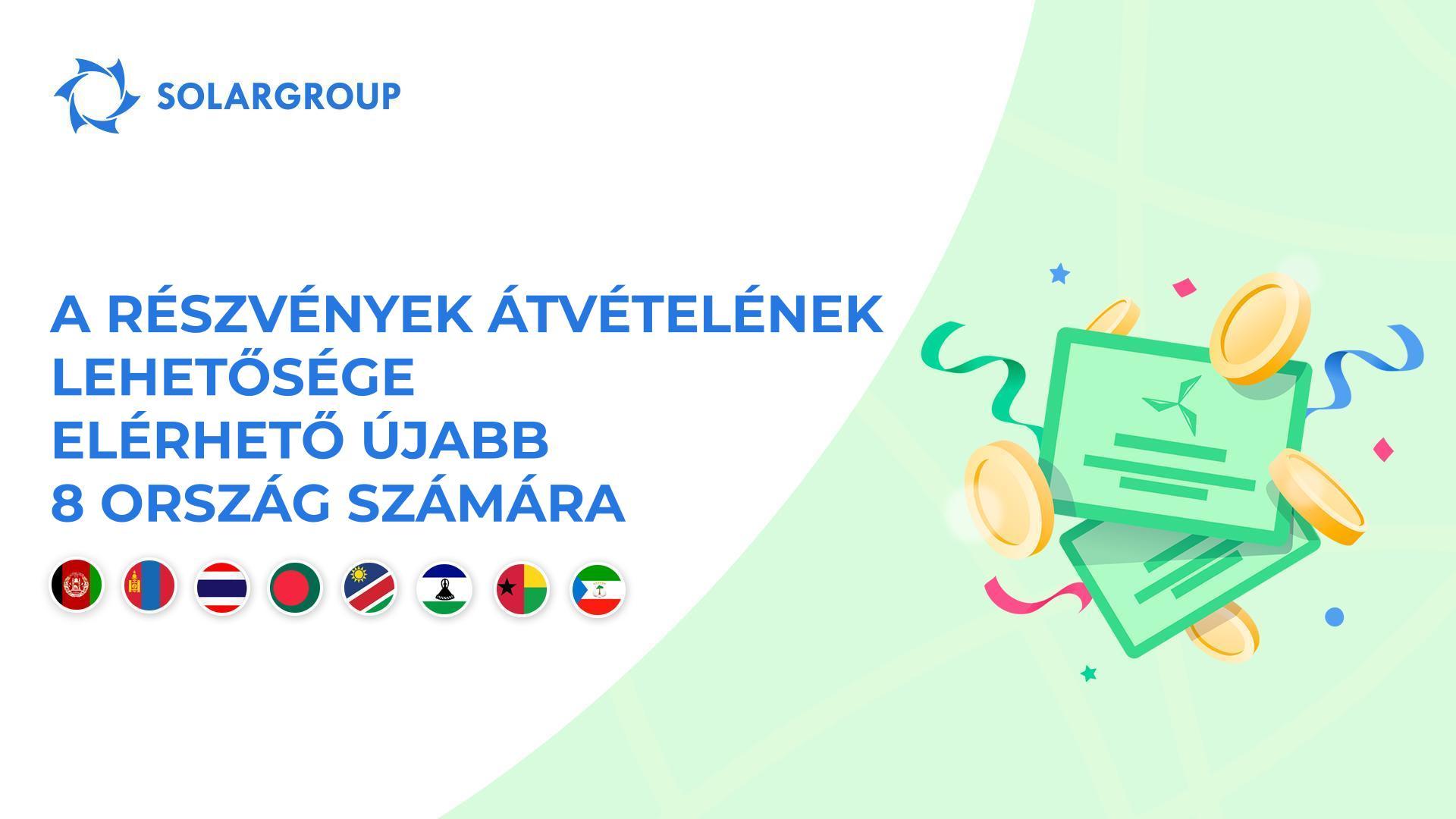 Megnyitjuk a funkcionalitás az alábbi országokban: Afganisztán, Mongólia, Thaiföld, Banglades, Namíbia, Lesotho, Bissau-Guinea, Egyenlítői-Guinea