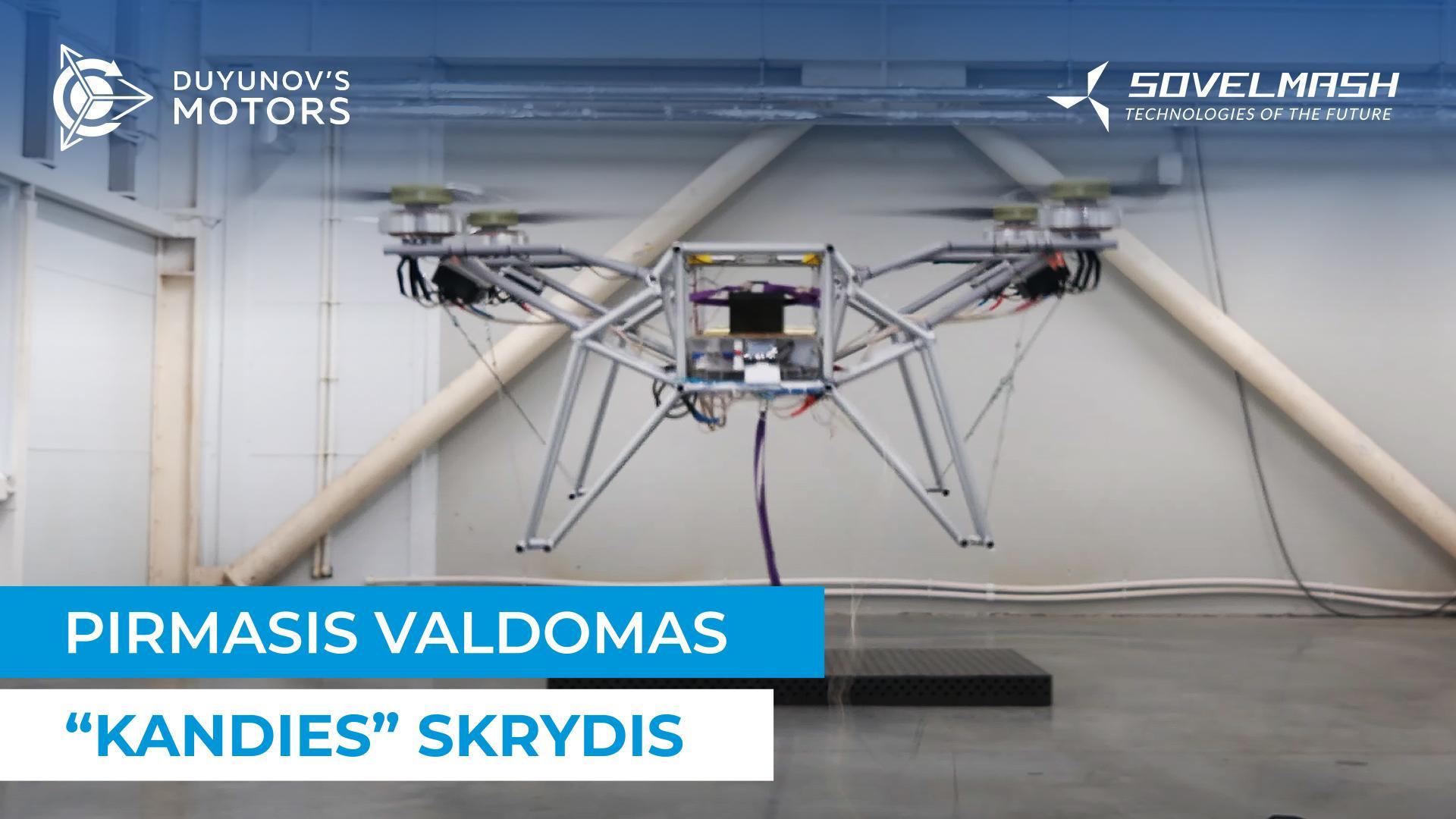 Svarbus įvykis: dronas "Kandis" pirmą kartą ore!