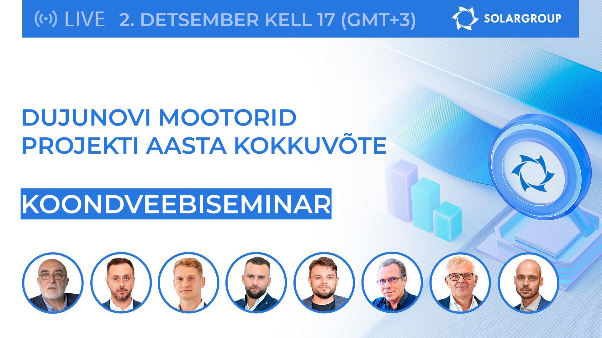 Dujunovi mootorid projekti aasta kokkuvõte