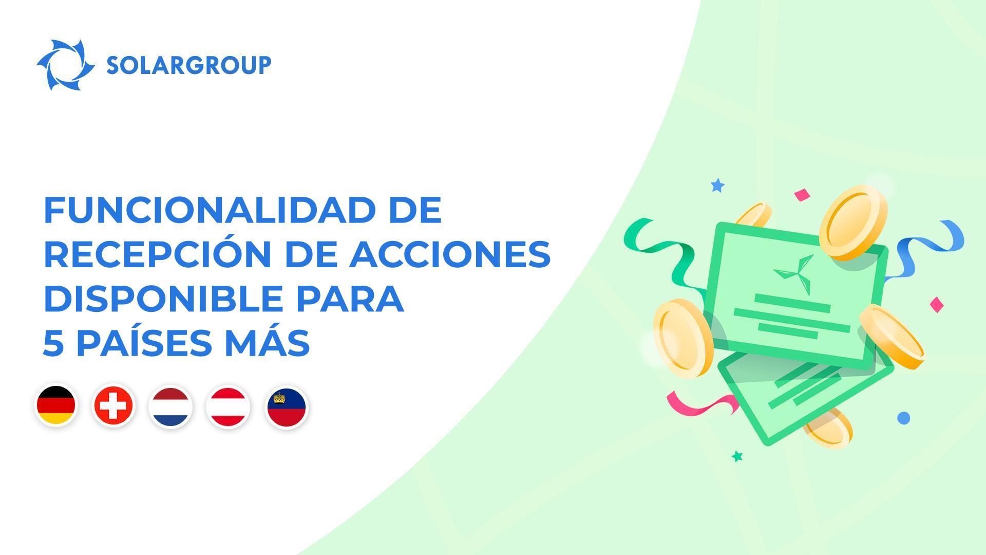 Abrimos la funcionalidad en los países: Alemania, Suiza, Países Bajos, Austria, Liechtenstein