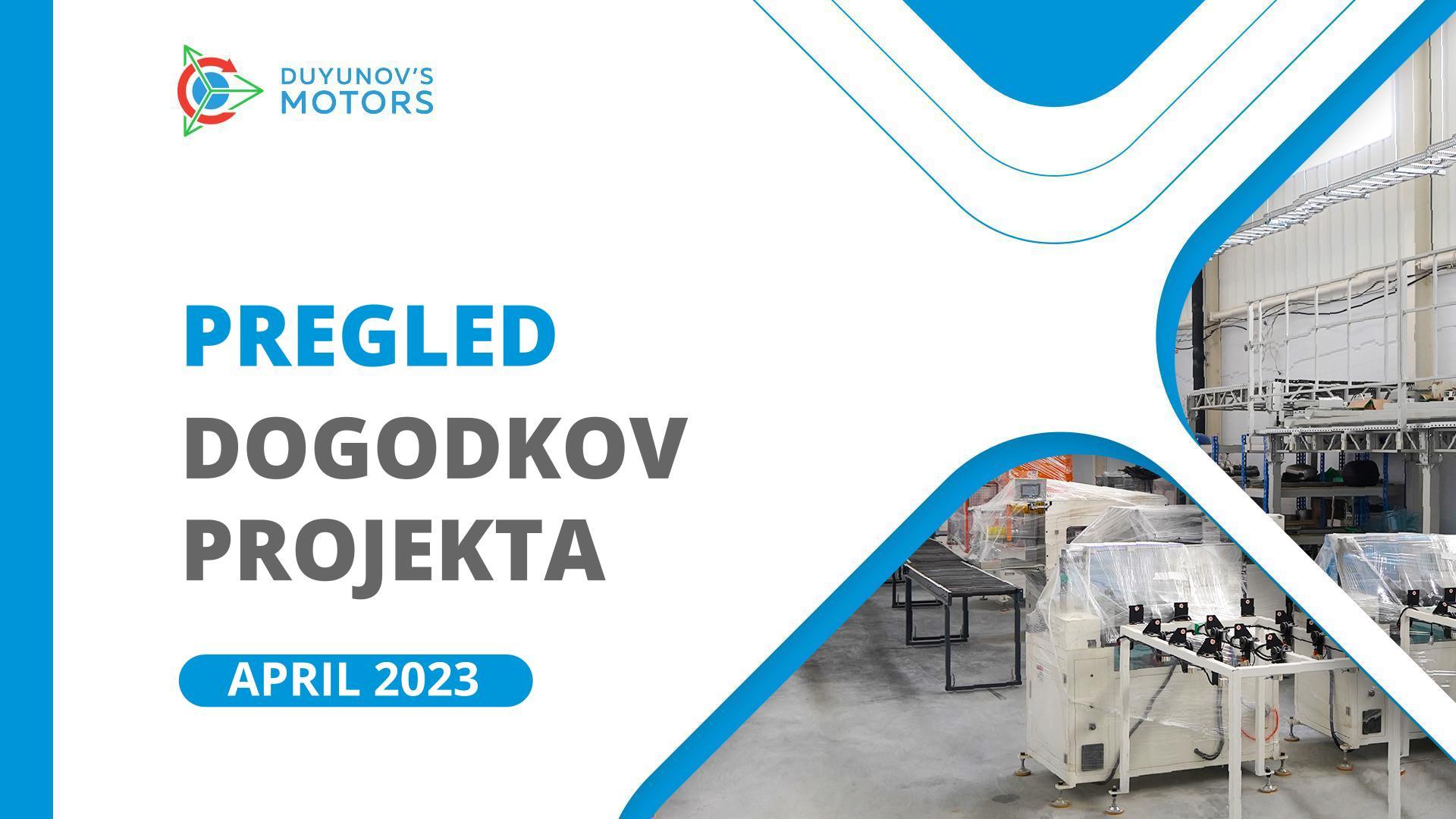 Ključni dogodki projekta v aprilu