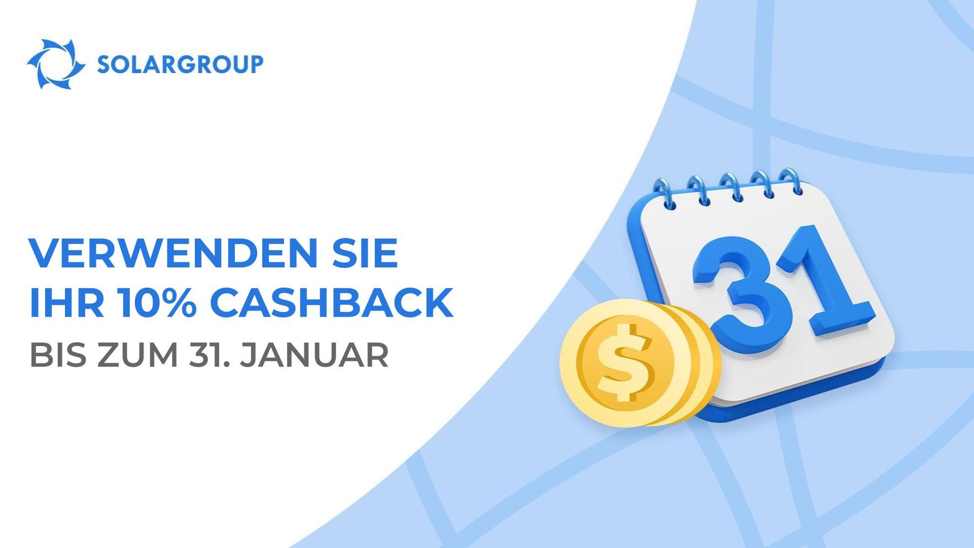 Es bleibt weniger als ein Monat bis zum Ende des Cashback-Zeitraums