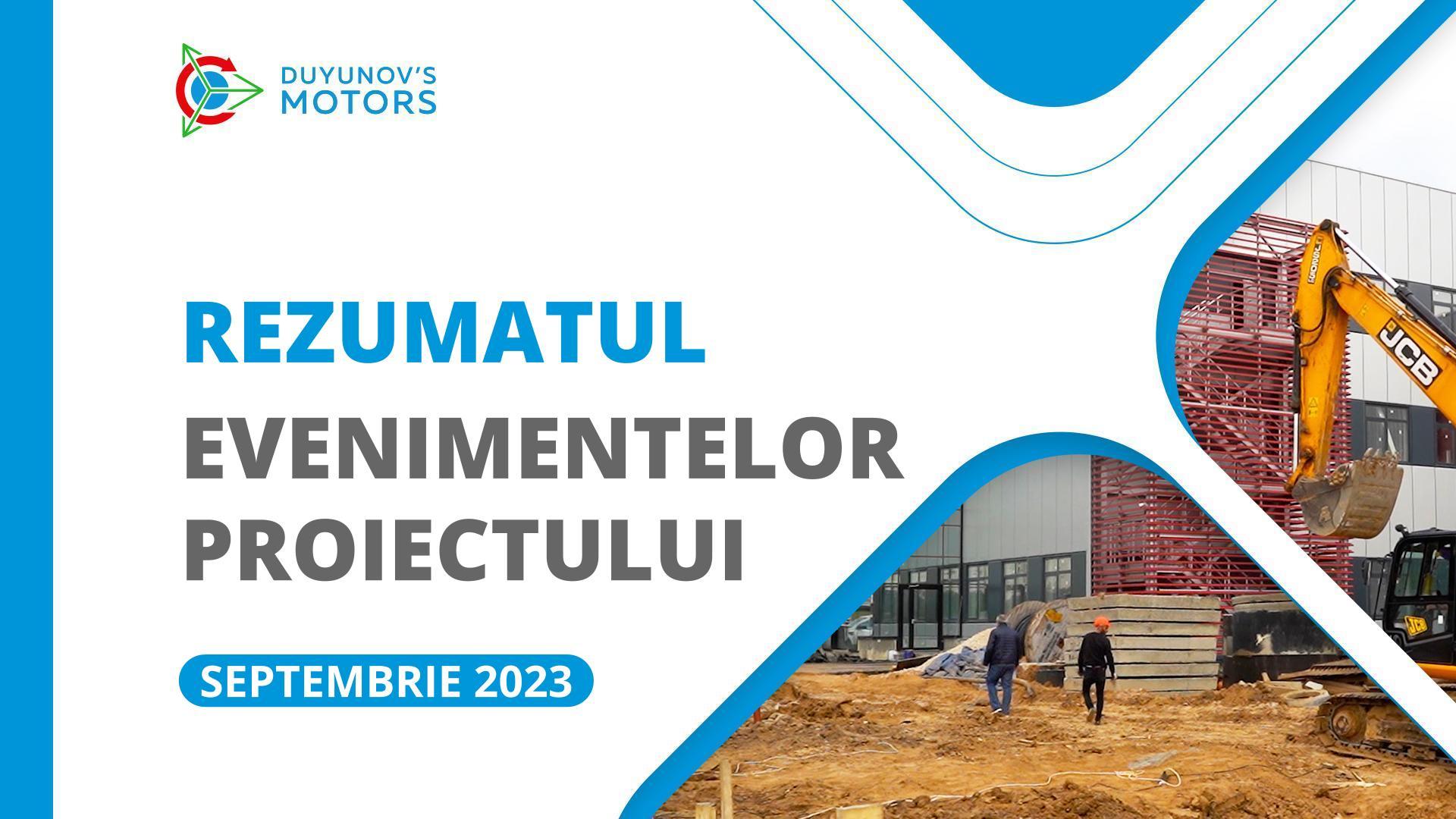 Cele mai importante evenimente ale proiectului din luna septembrie