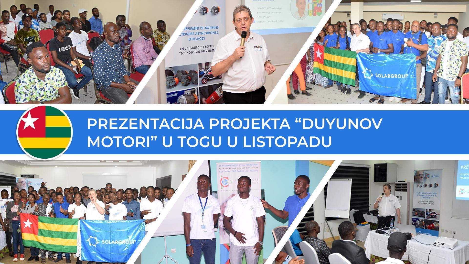 Prezentacije projekta "Duyunov Motori" u Togu u listopadu