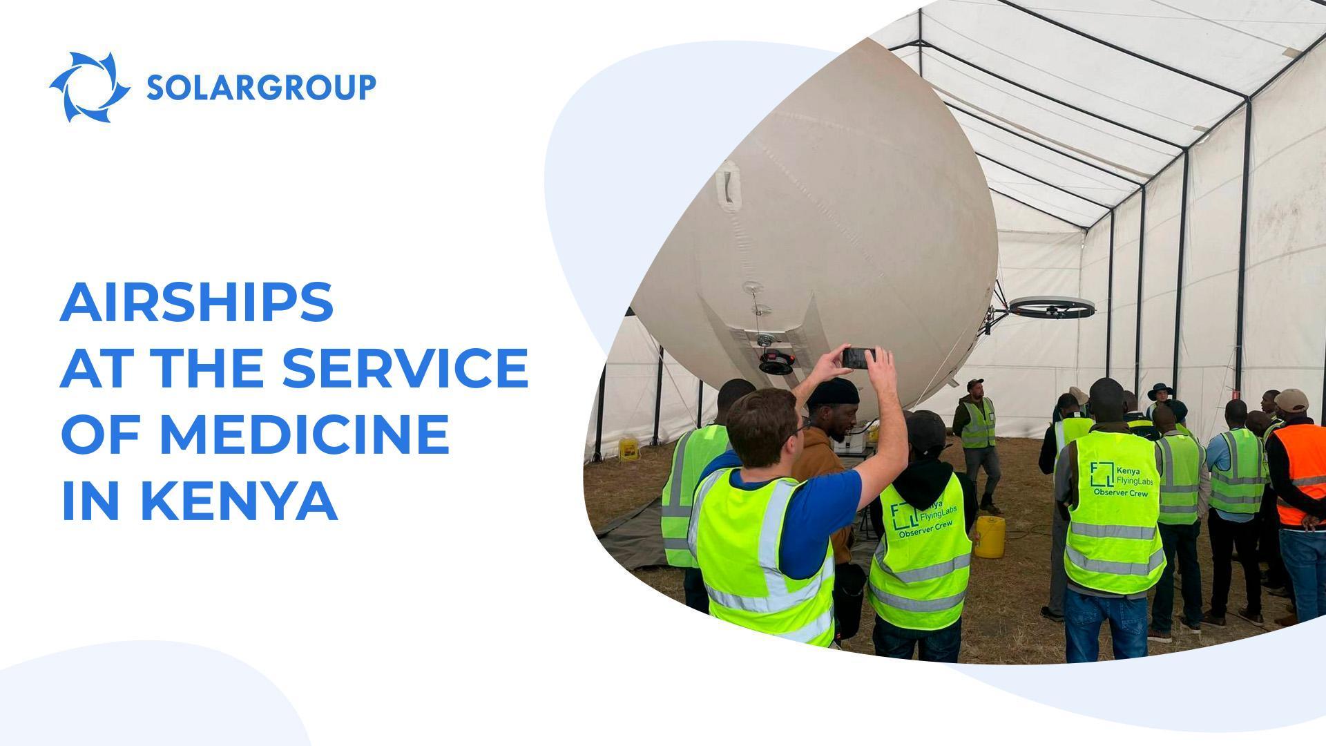 How can airships be used in healthcare?