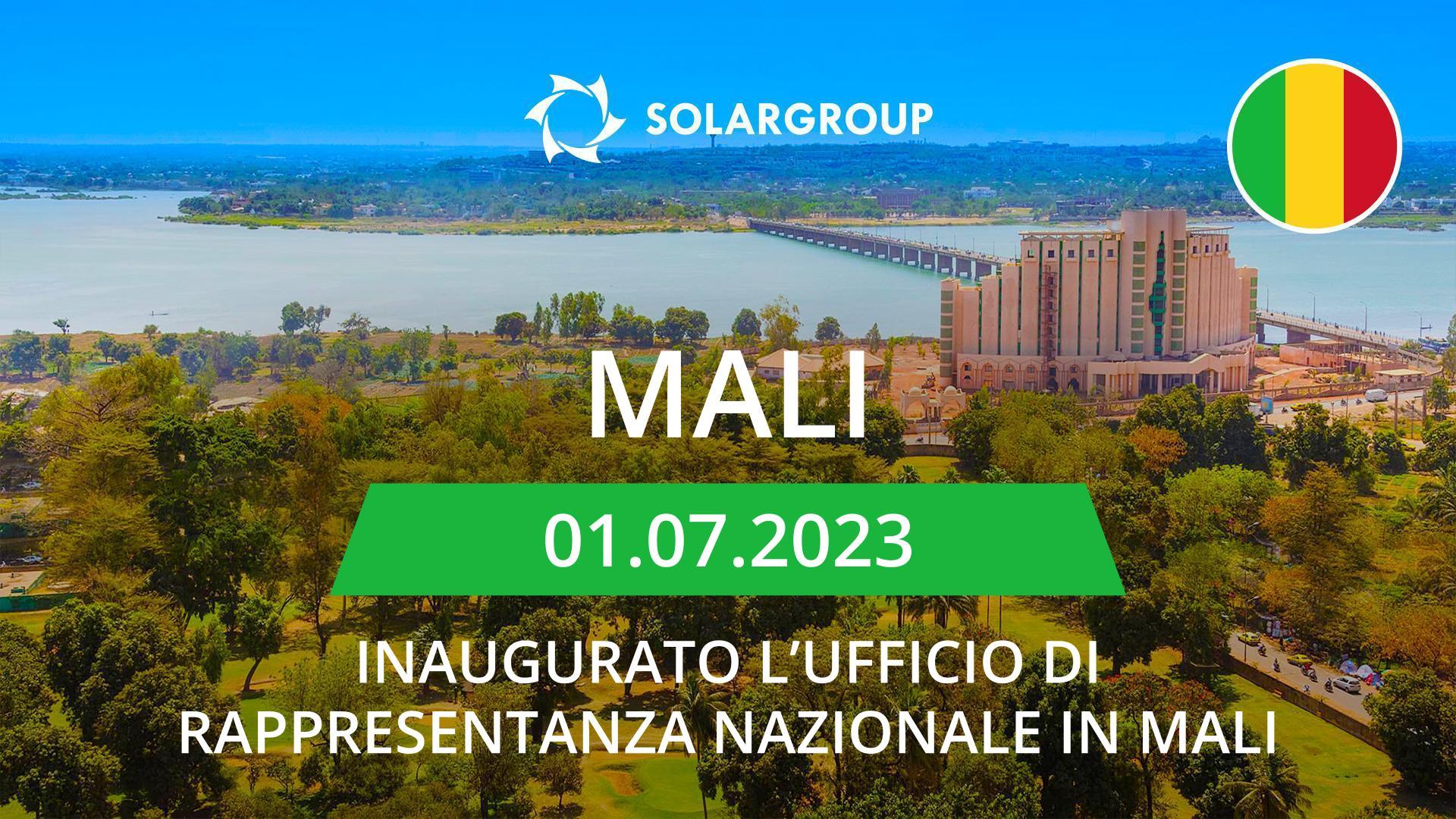 Nuovo paese sulla mappa del progetto: Mali