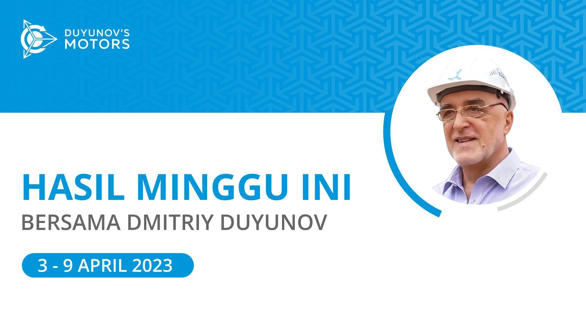 Hasil minggu ini dalam proyek "Motor Duyunov"