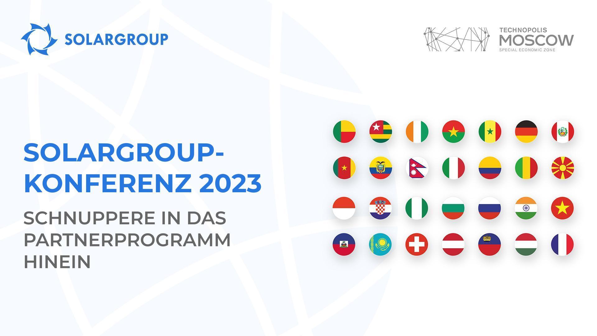 SOLARGROUP-Konferenz 2023: Schnuppere in das Partnerprogramm hinein
