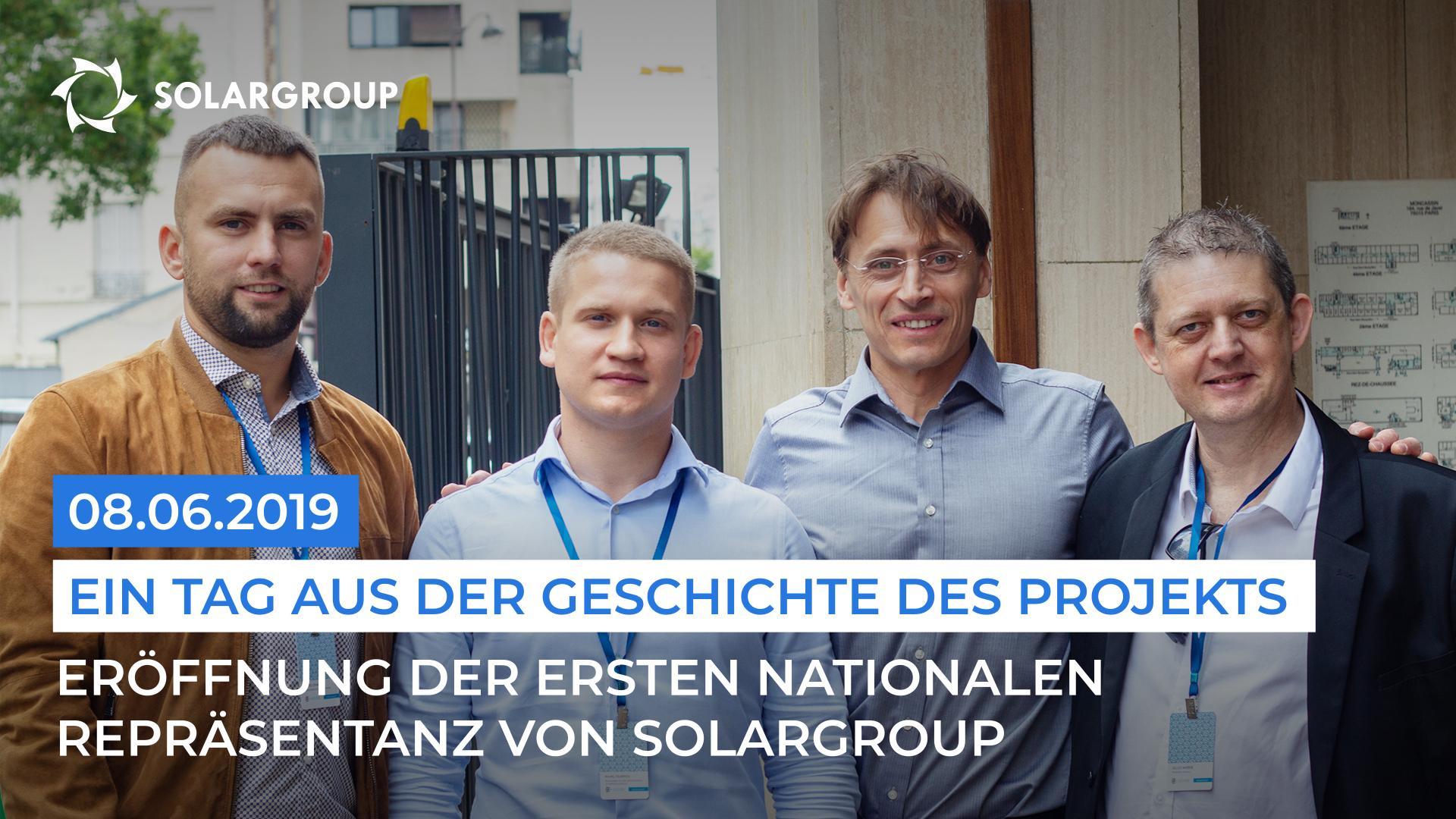 8. Juni 2019 — ein denkwürdiges Datum in der Geschichte des Projekts