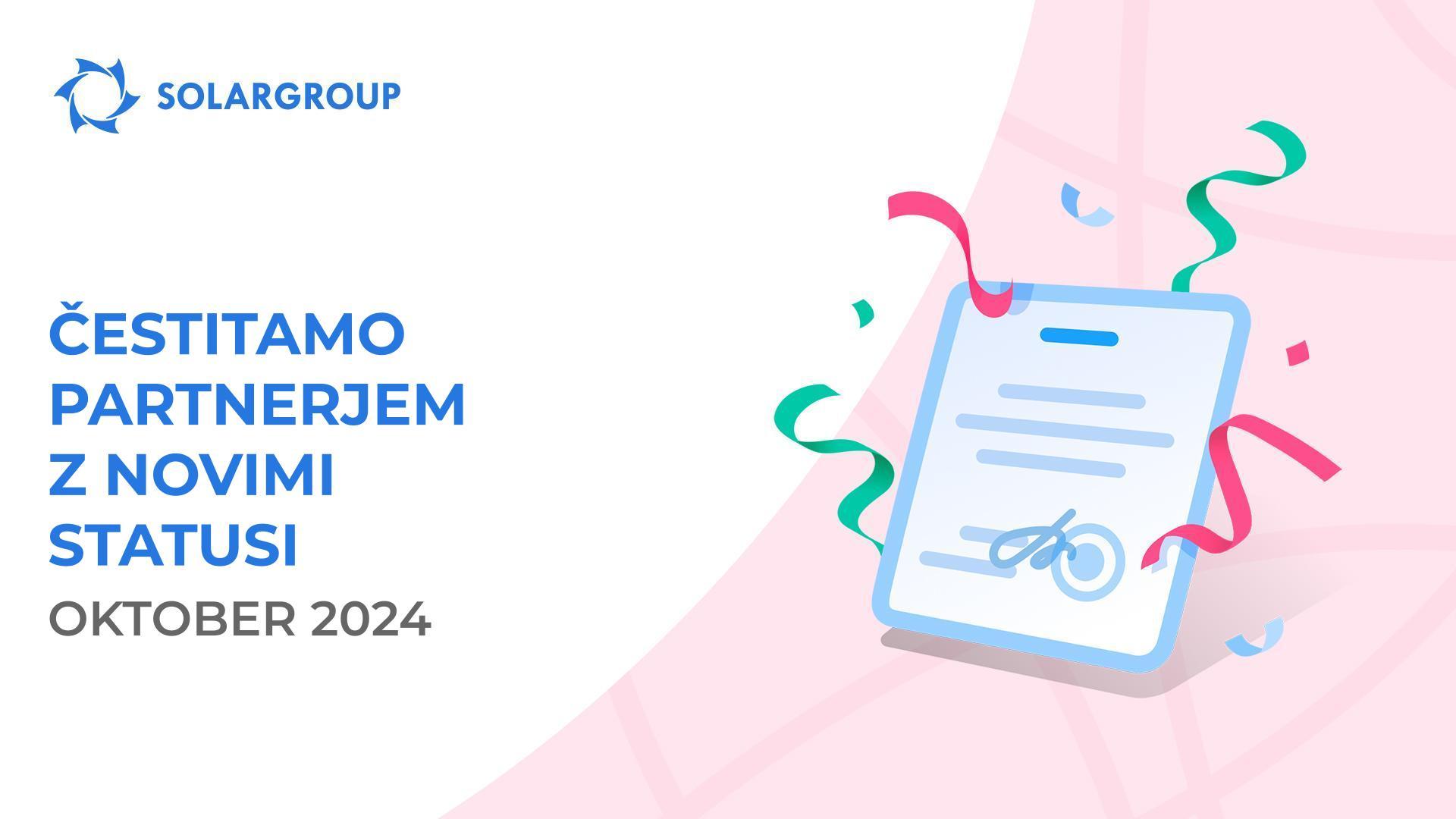 Pozdravljamo partnerje v novih statusih!