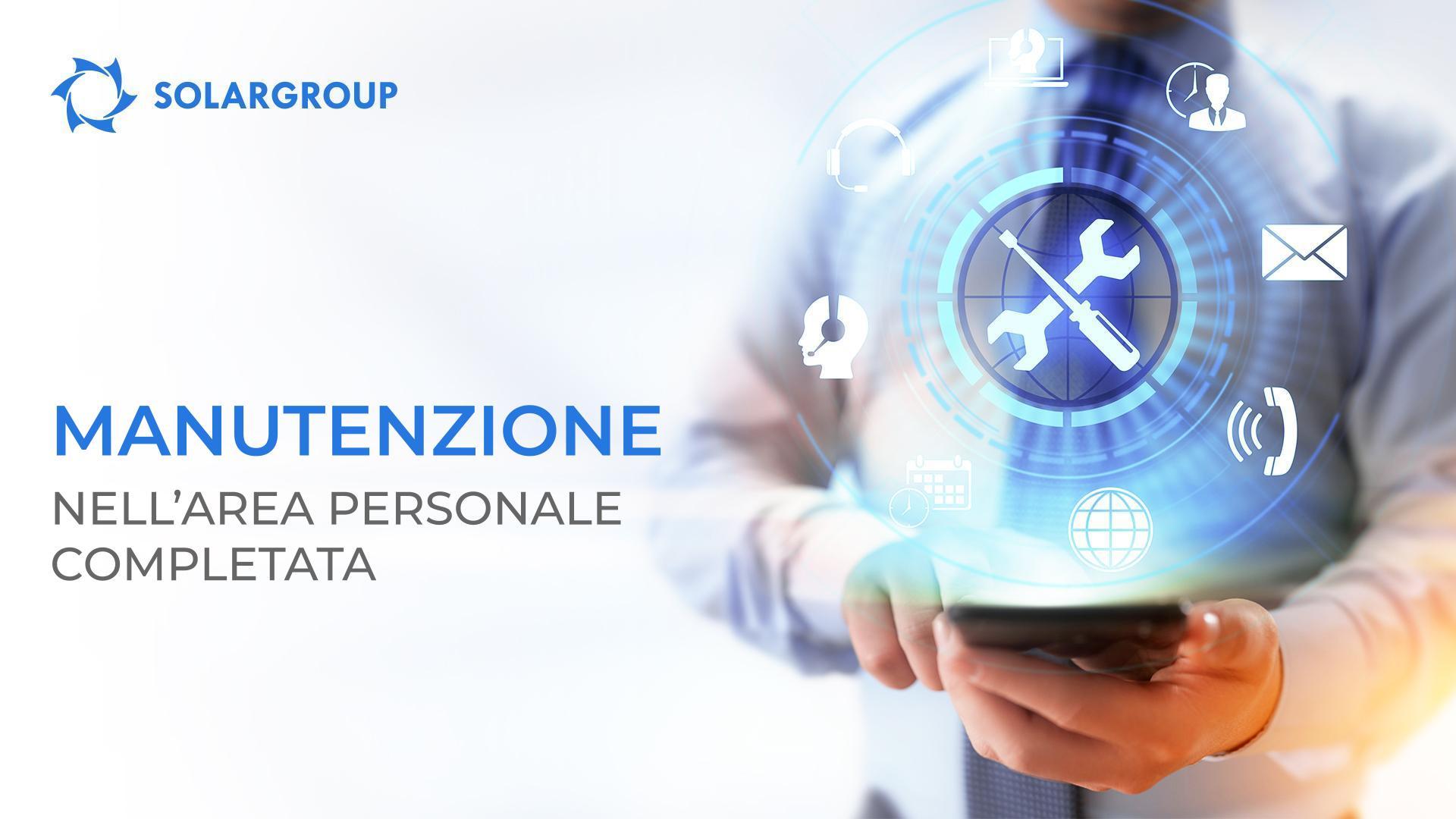 Manutenzione nell'area personale conclusa