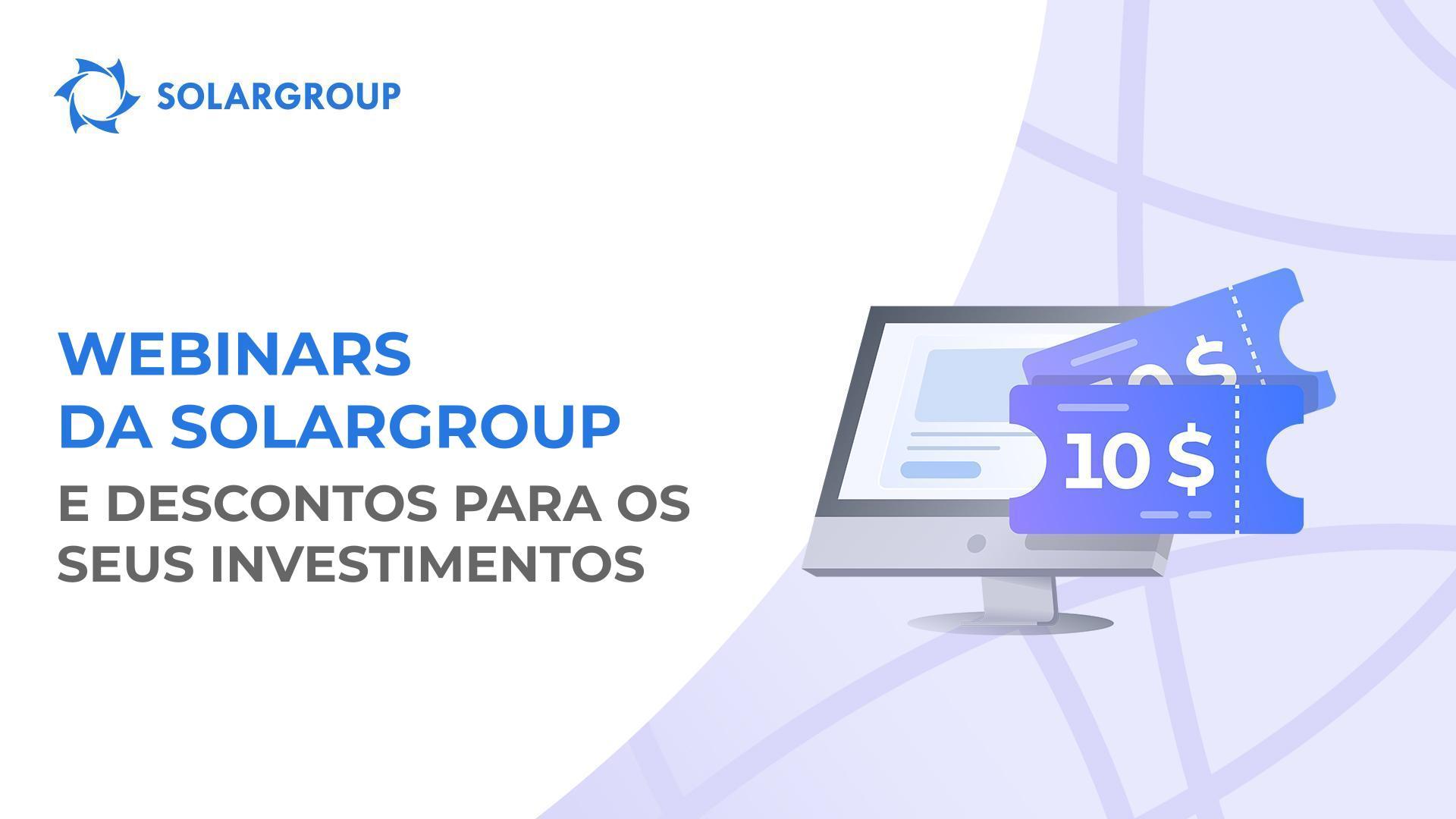 Participe no webinar e receba um desconto de 10 $ para adquirir ou aumentar o valor do seu pacote