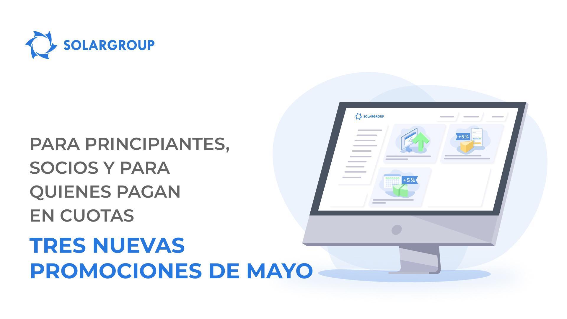Para principiantes, socios y para quienes pagan en cuotas: tres nuevas promociones de mayo