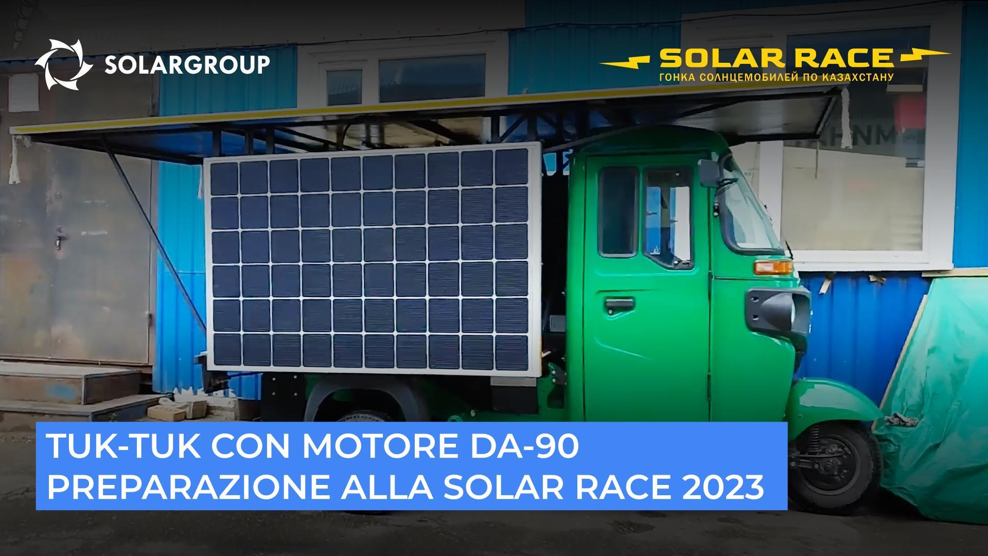 Il tuk-tuk con motore con Slavyanka parteciperà alla gara di veicoli elettrici Solar Race 2023