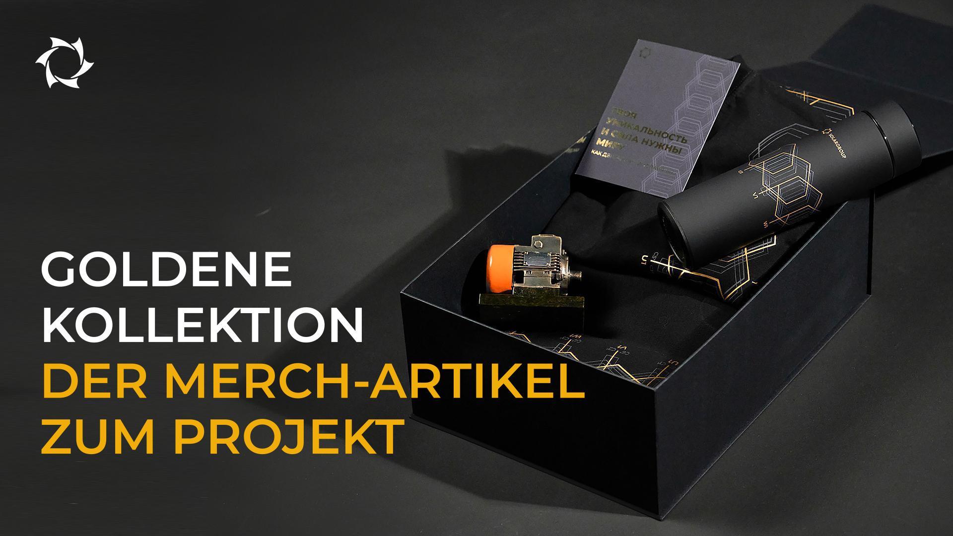 Einzigartige Merch-Artikel beim Kauf von Paketen der Goldenen Kollektion als Geschenk!