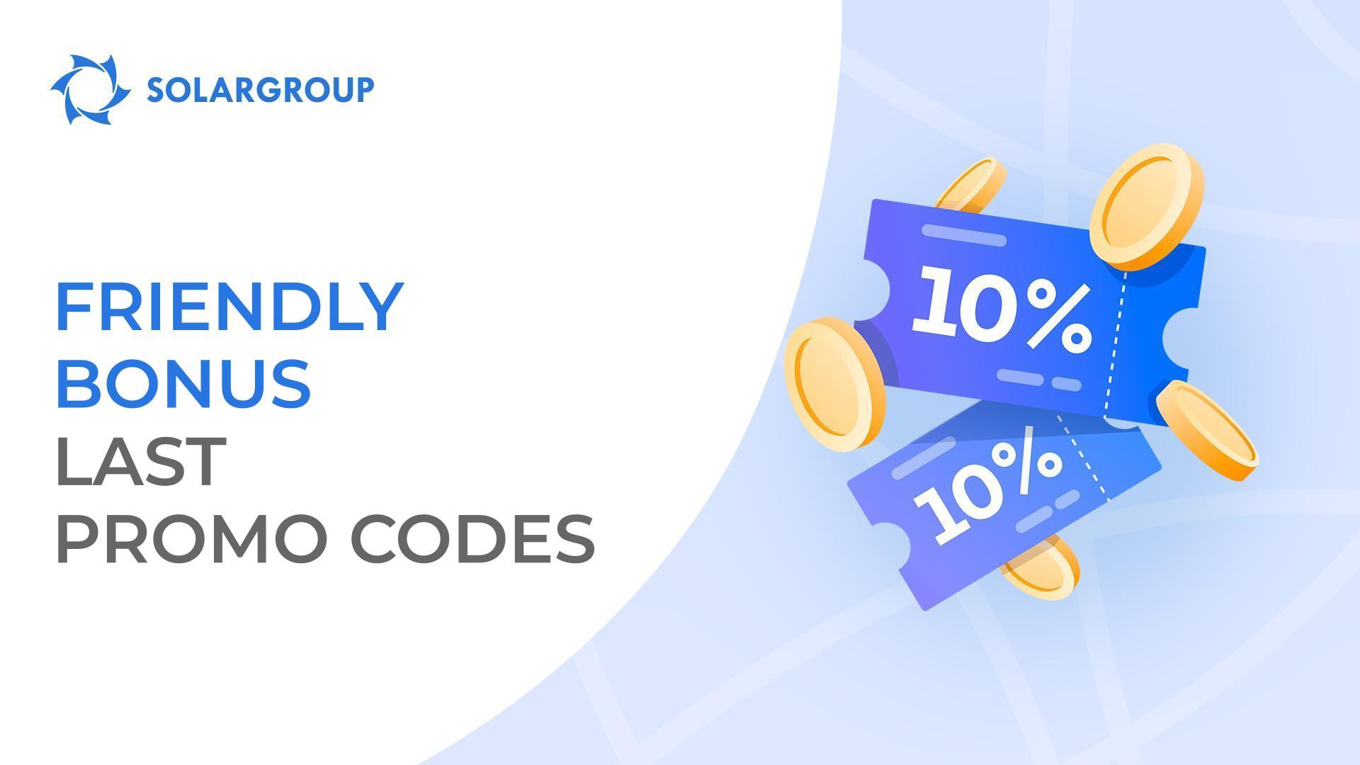 Hurry up to buy a new package and get 10% of bonus shares!