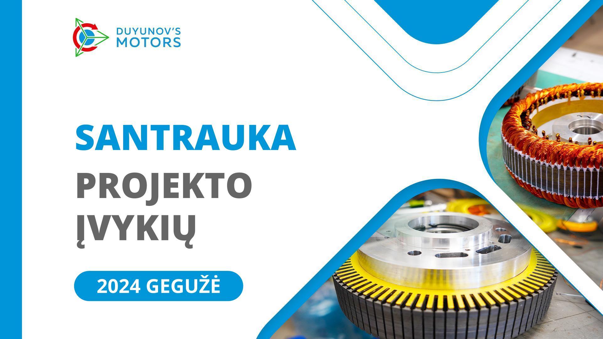 Pagrindiniai projekto įvykiai gegužės mėnesį