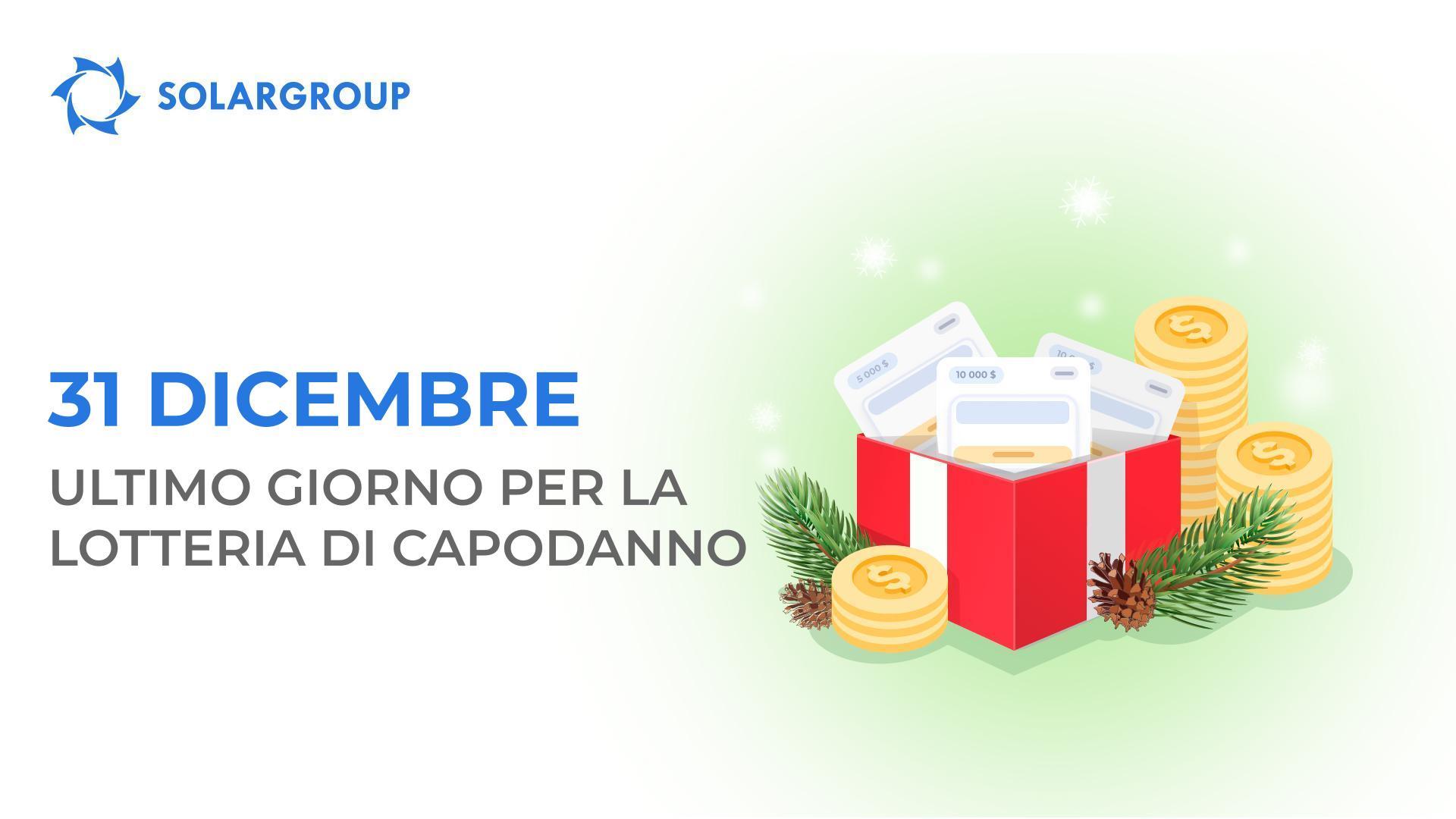 Conclusione della lotteria di capodanno SOLARGROUP