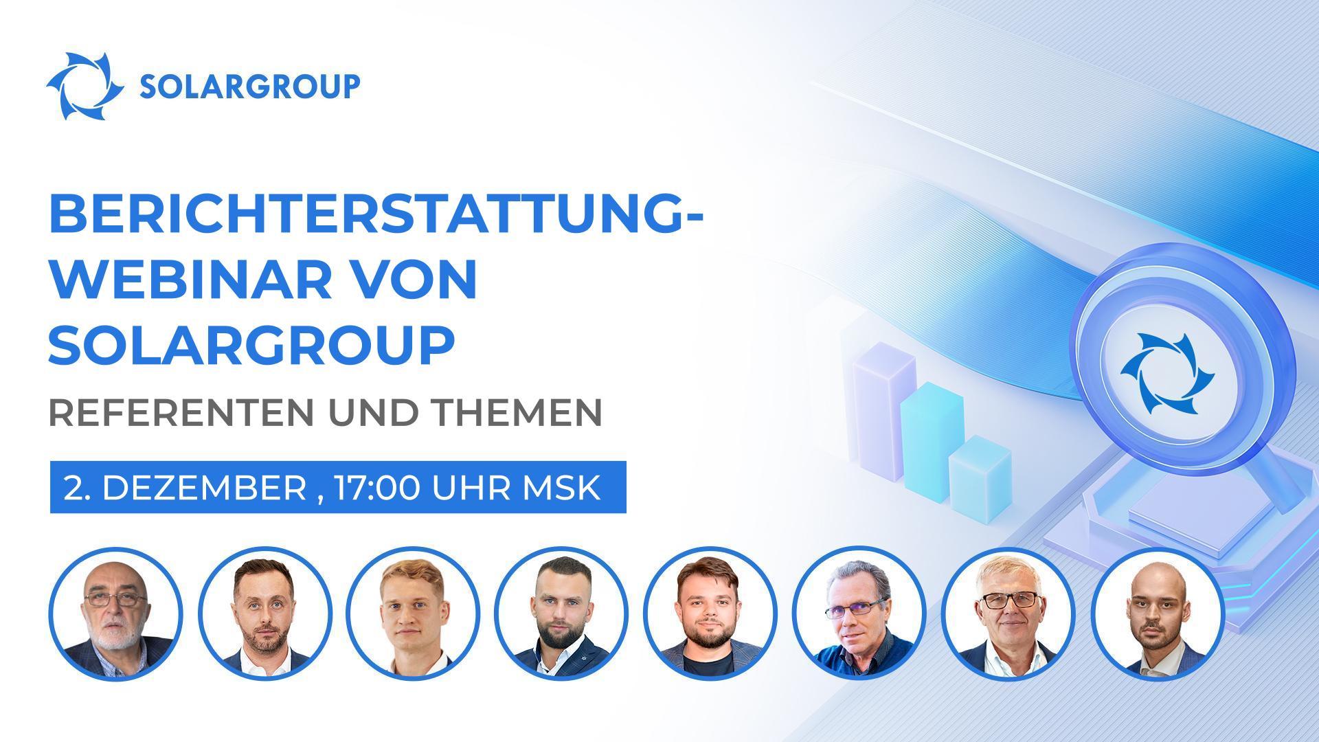 Wer und worüber wird beim letzten Webinar des Jahres reden?