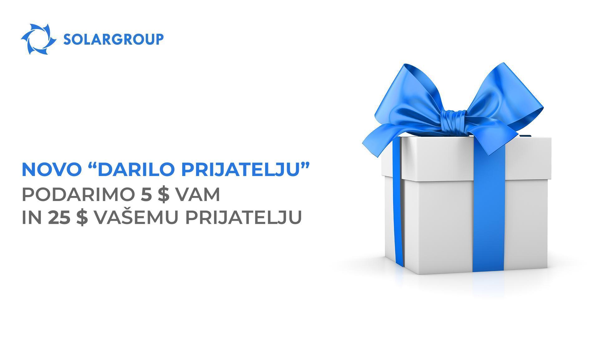 "Darilo prijatelju": novi pogoji možnosti