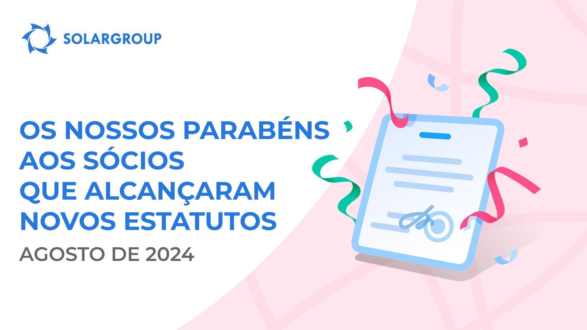 Felicitamos todos os sócios que alcançaram novos estatutos!👏