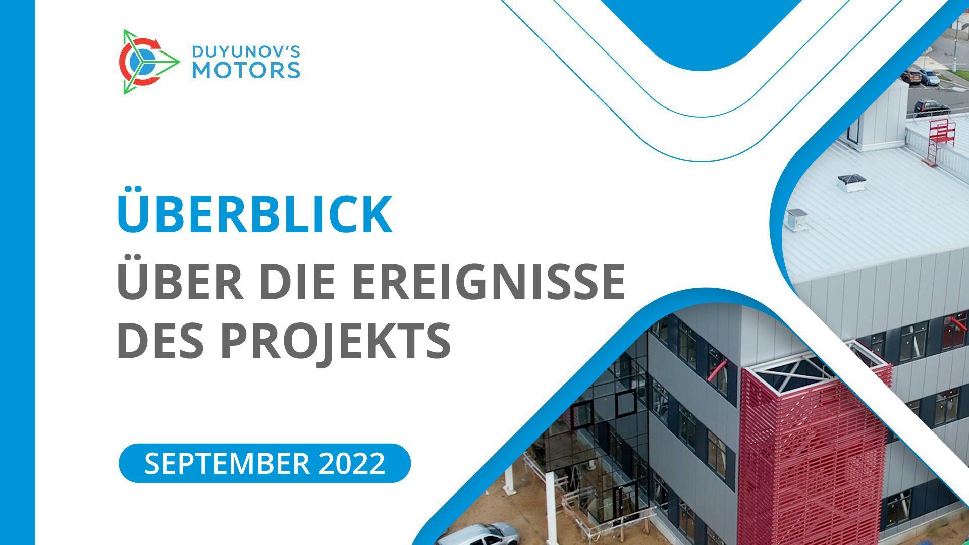Highlights des Projekts: September im Überblick