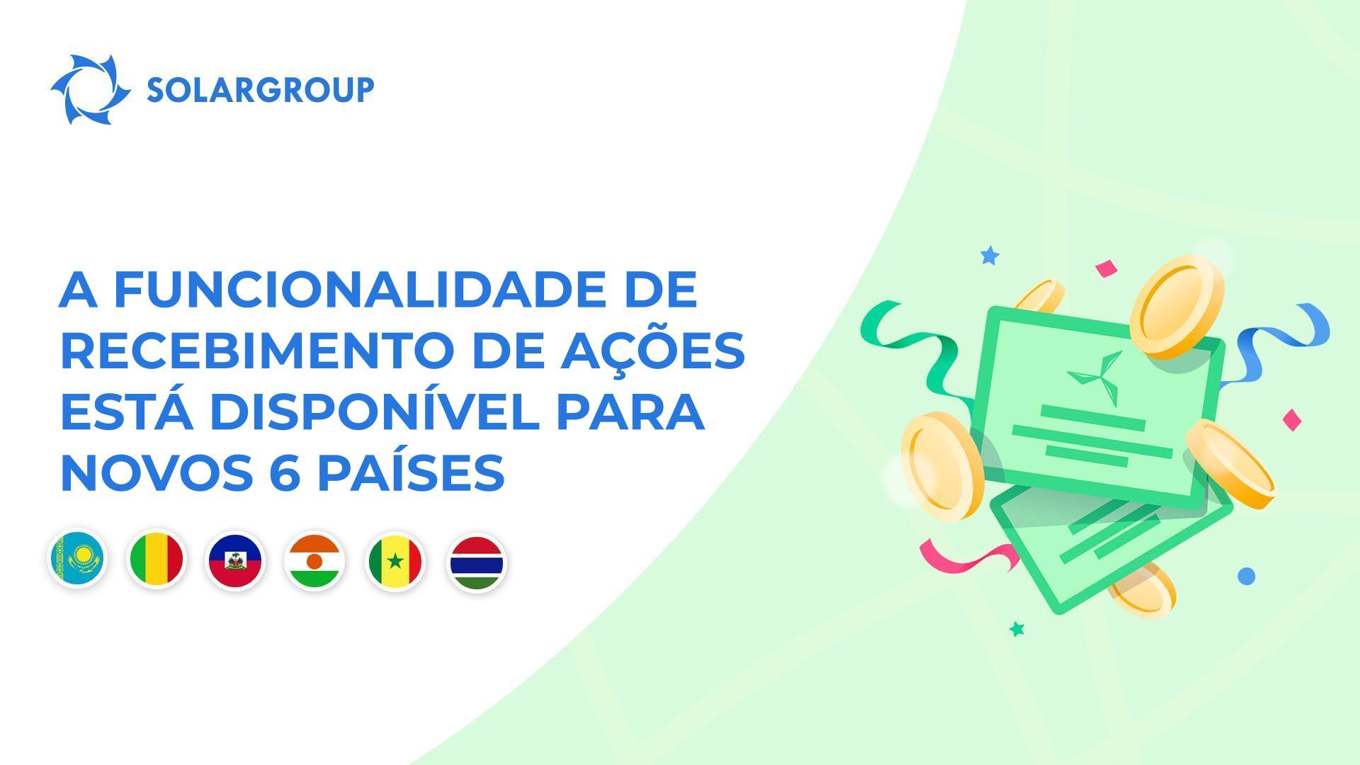 Disponibilização da funcionalidade ao Cazaquistão, Mali, Haiti, Nigéria, Senegal e Gâmbia.