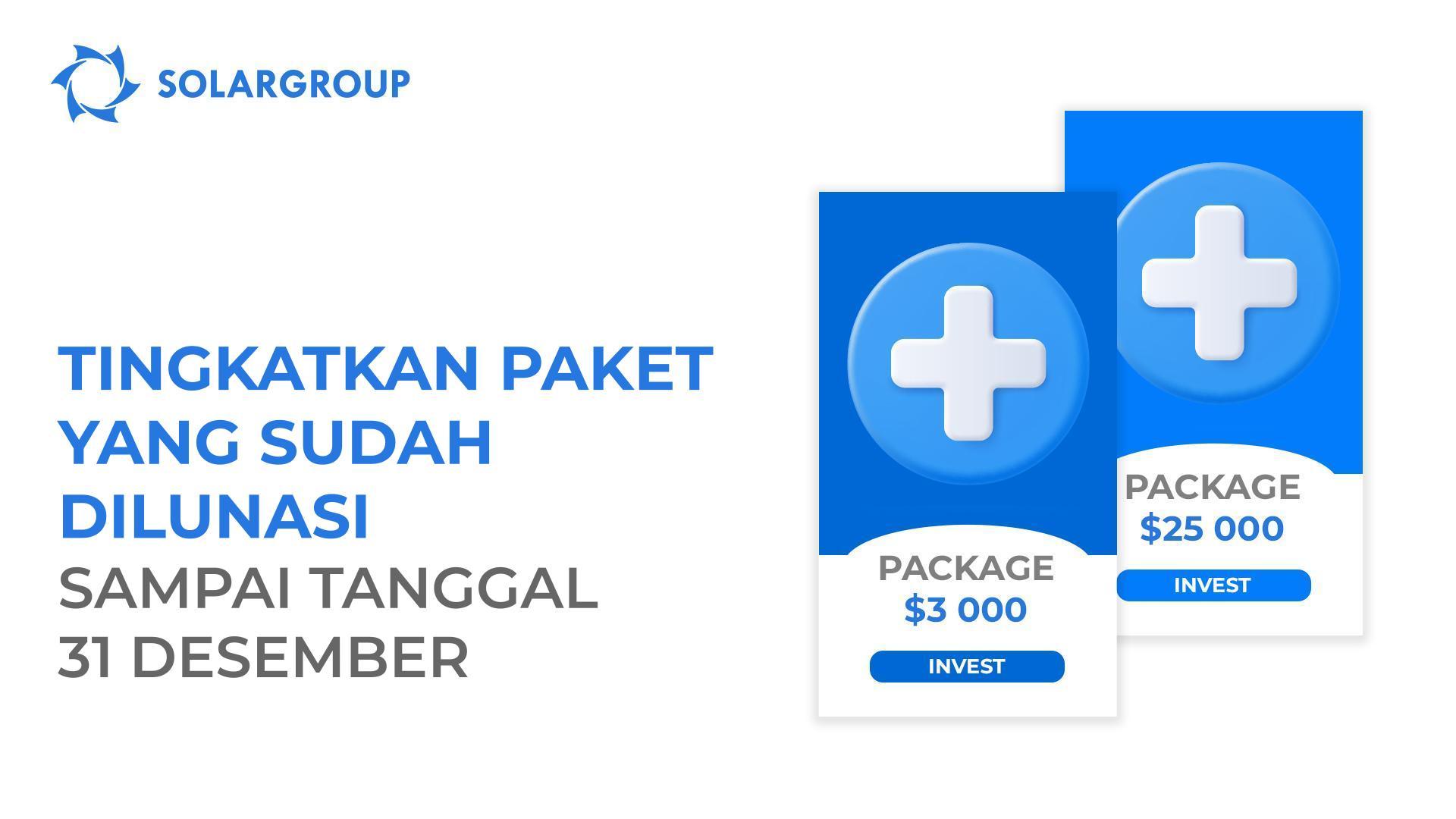 Tingkatkan paket investasi Anda yang telah dilunasi sampai tanggal 31 Desember