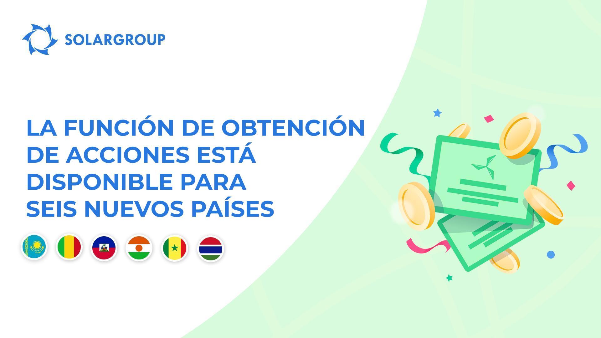 Abrimos la funcionalidad en Kazajistán, Malí, Haití, Nigeria, Senegal y Gambia