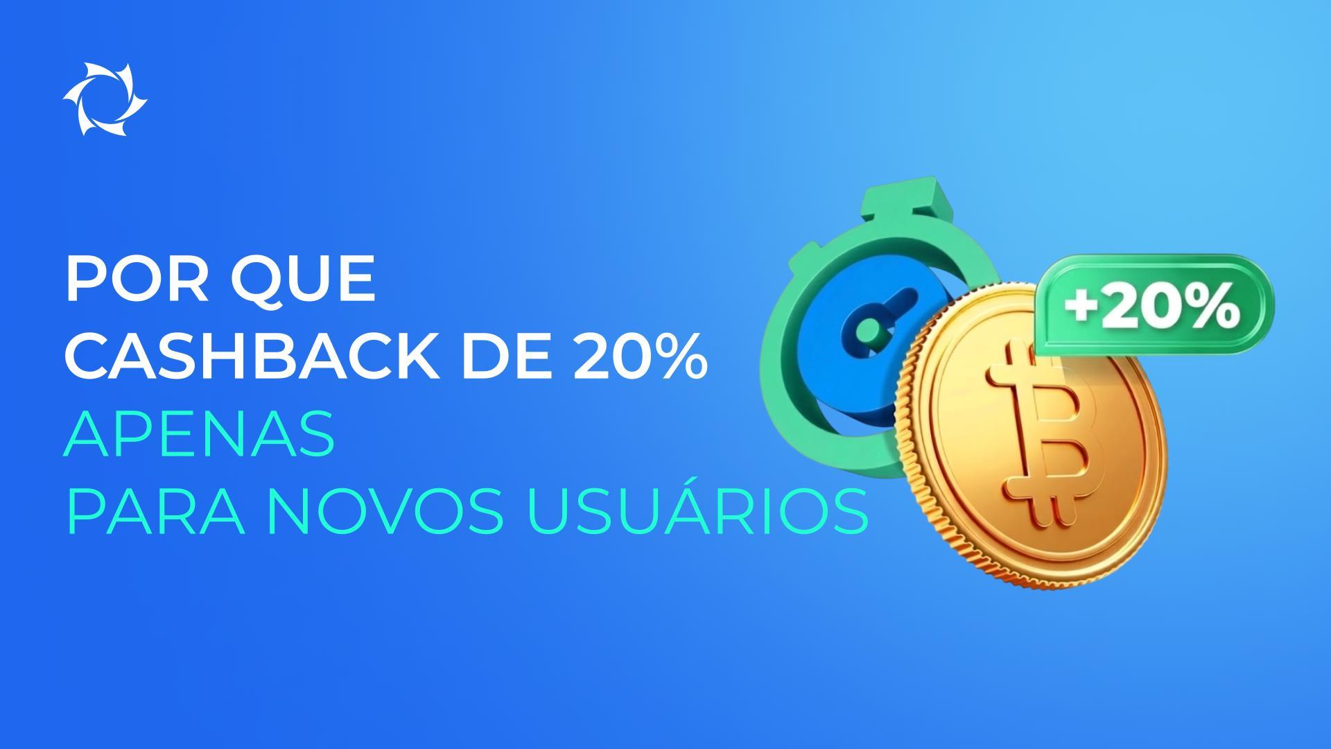 Por que o cashback de 20% se aplica apenas ao primeiro depósito em criptomoeda na conta?
