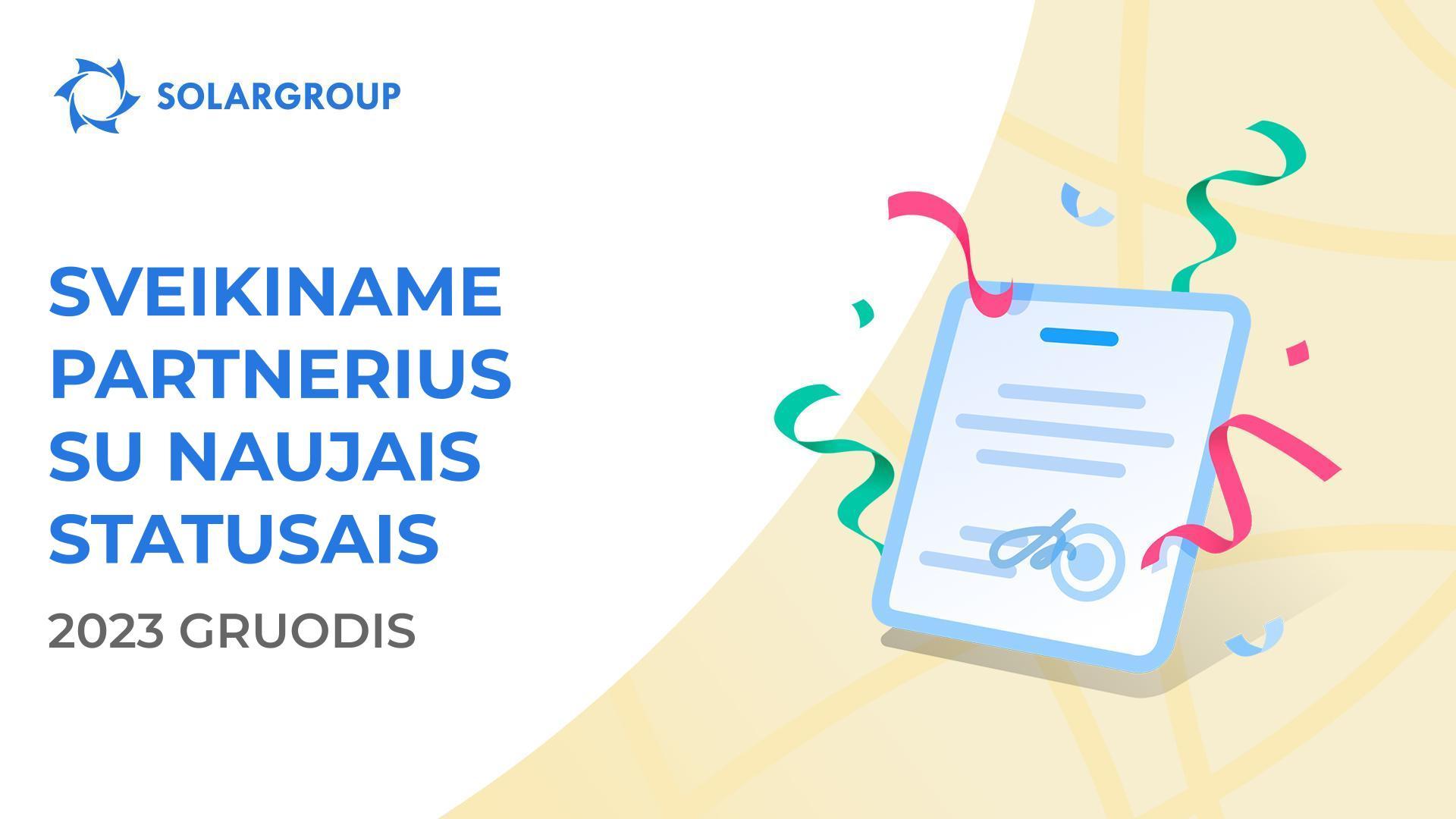 Sveikiname partnerius su naujais statusais!